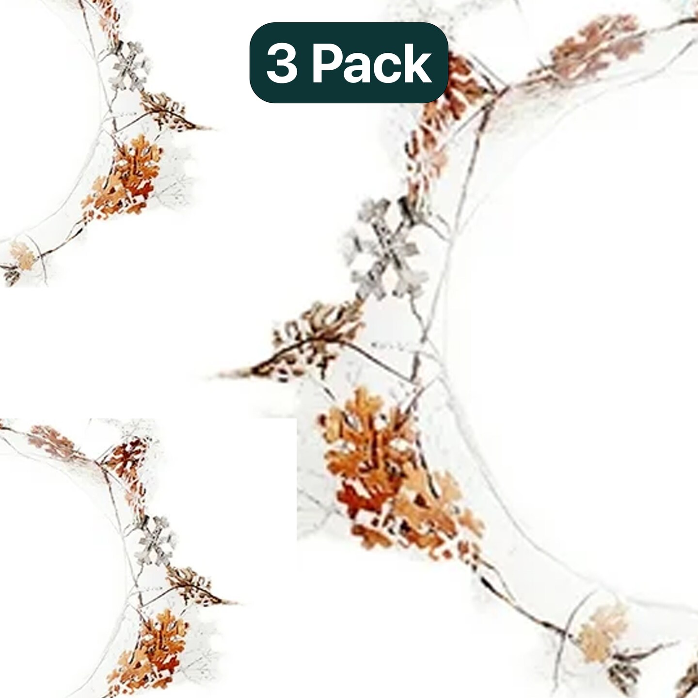Glitter Snowflake String Lights – 7.5 ft Twine Garland with 20 LED Lights