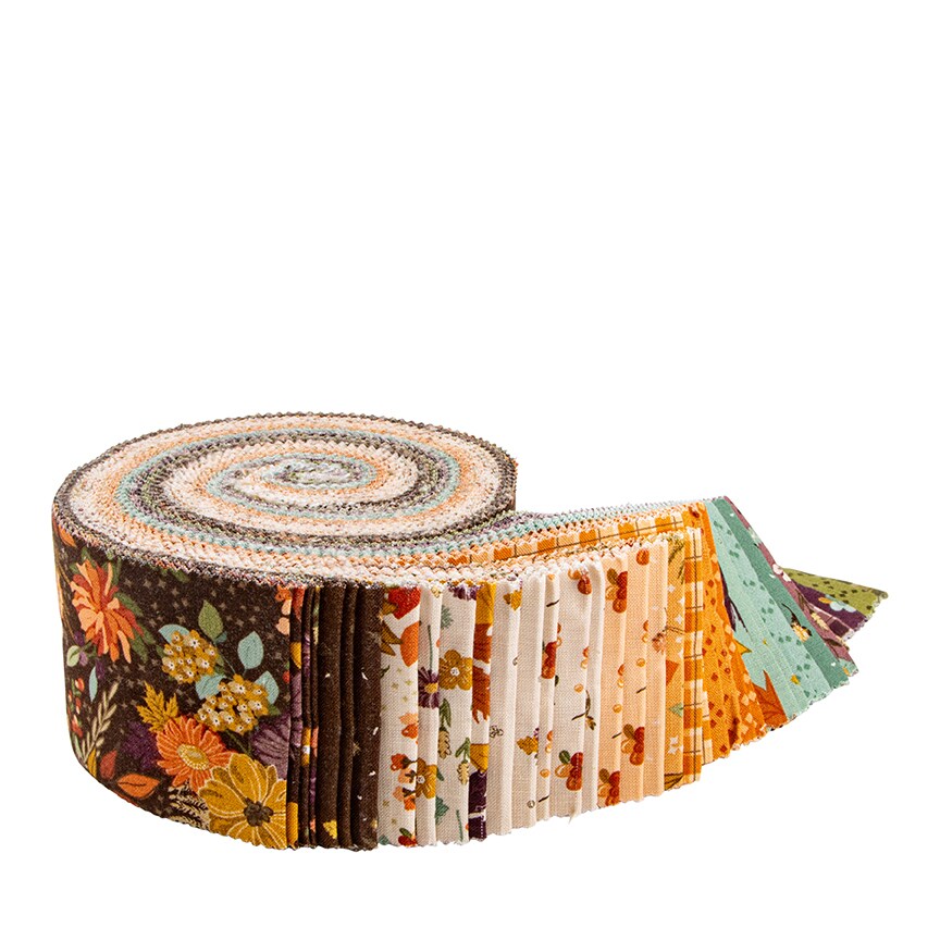 The Awe of Autumn 2.5" Strip Roll (Jelly Roll / Rolie Polie) by Sandy Gervais for Riley Blake (RP-16190-40)
