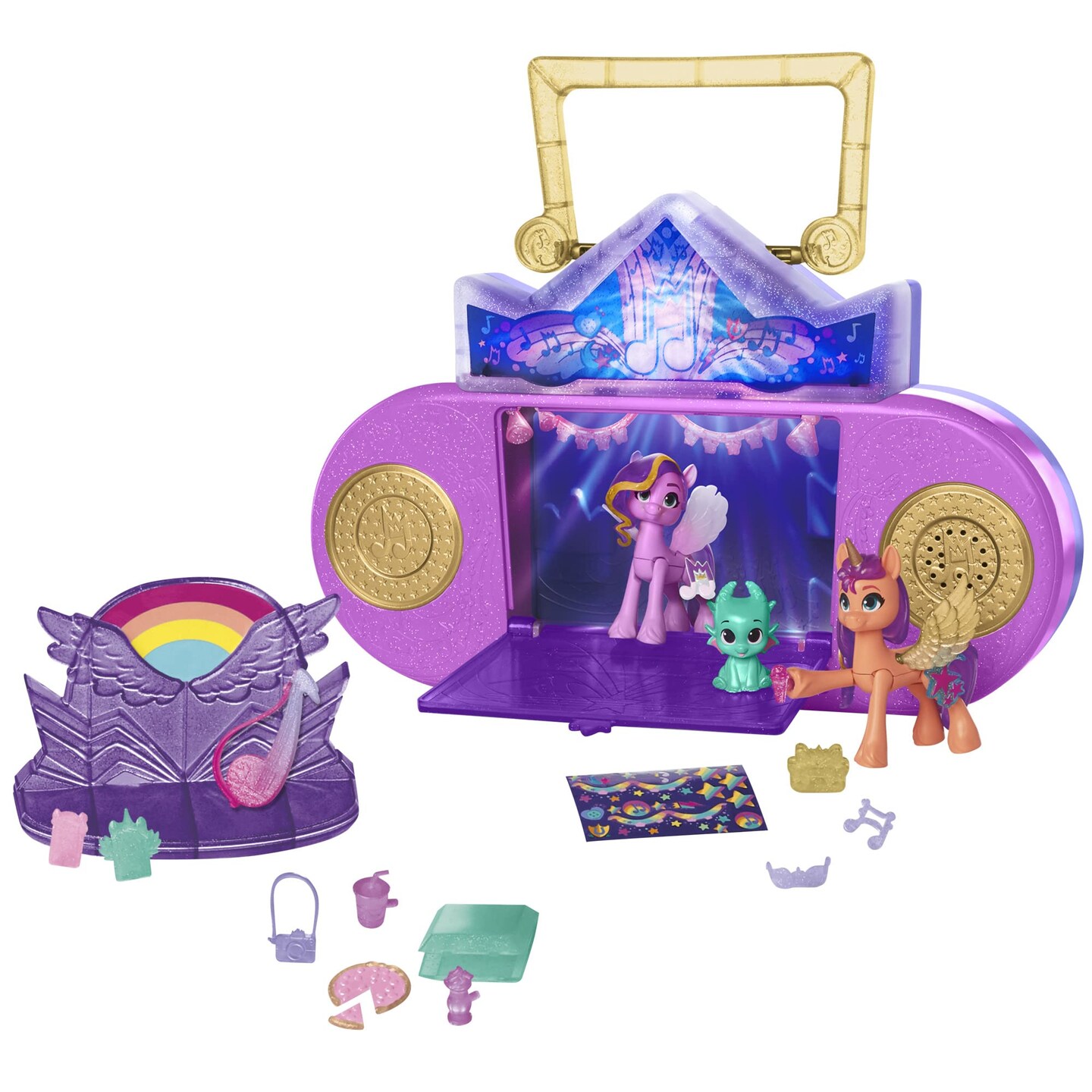 My Little Pony Toys: Make Your Mark Musical Mane Melody, 3 Hoof to Heart Figures, Doll Playsets and Interactive Toys for 5 Year Old Girls and Boys and Up, Lights &#x26; Sounds