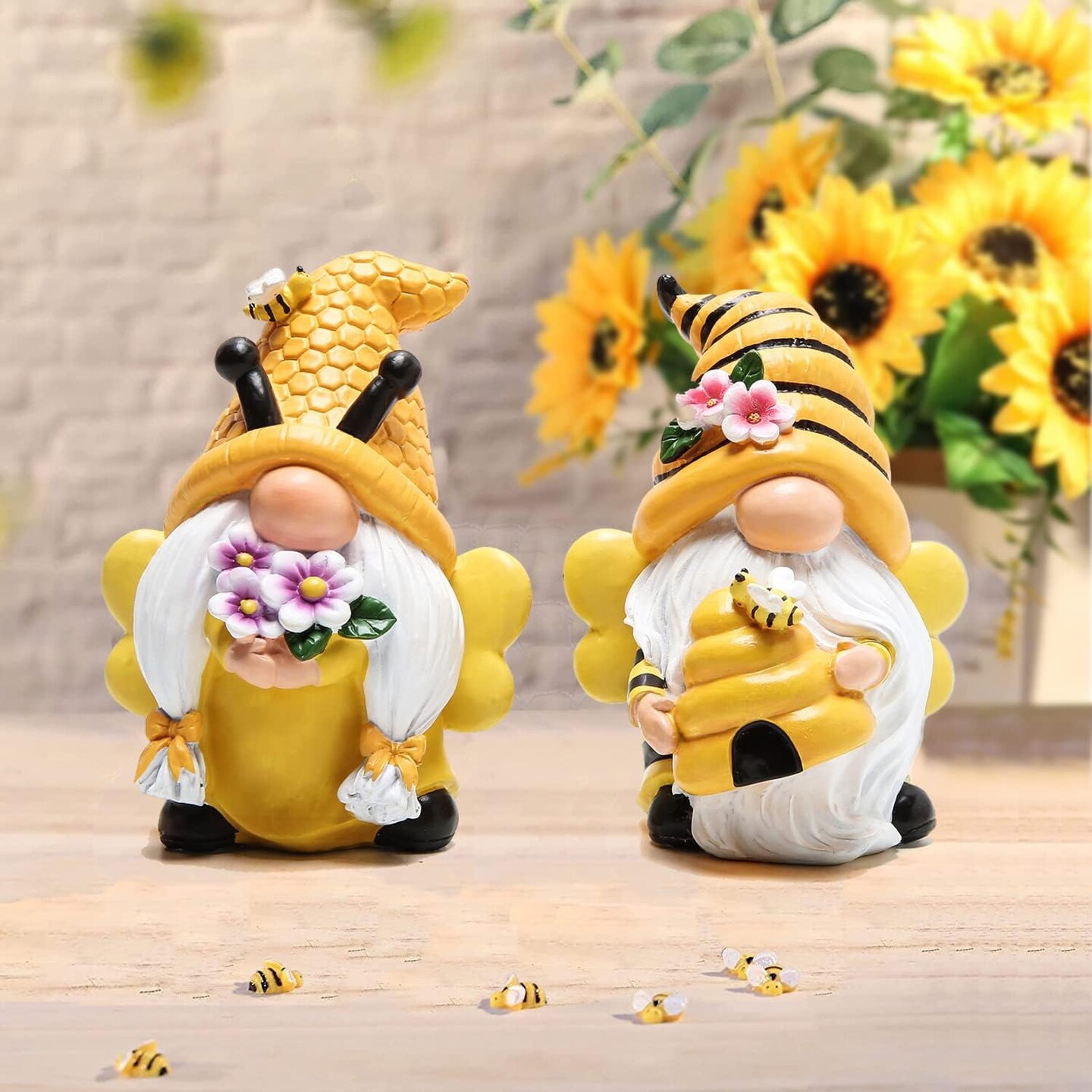 Spring Garden Gnomes Decorations Honey bee Gnome World Bee Day Decorations Gifts