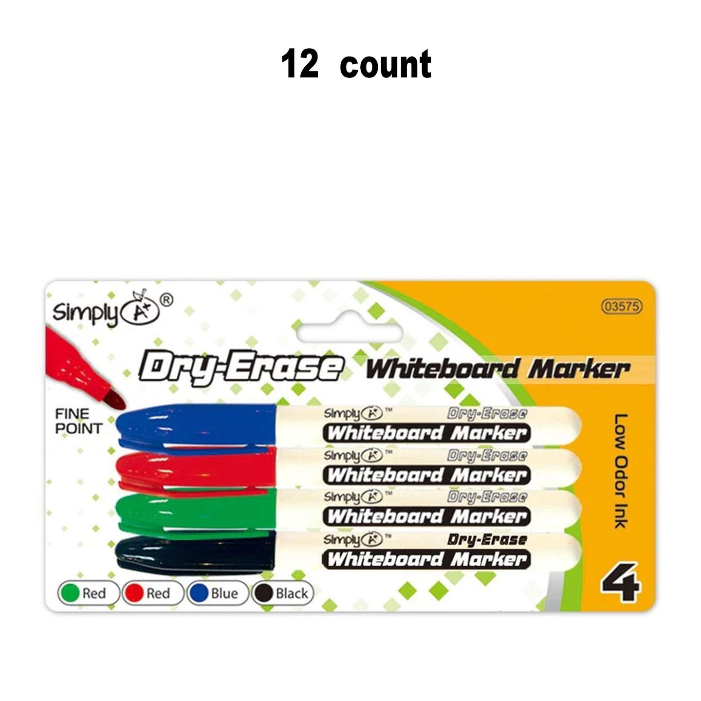 Fine Tip Dry Erase Markers Assorted Colors for Clear Writing