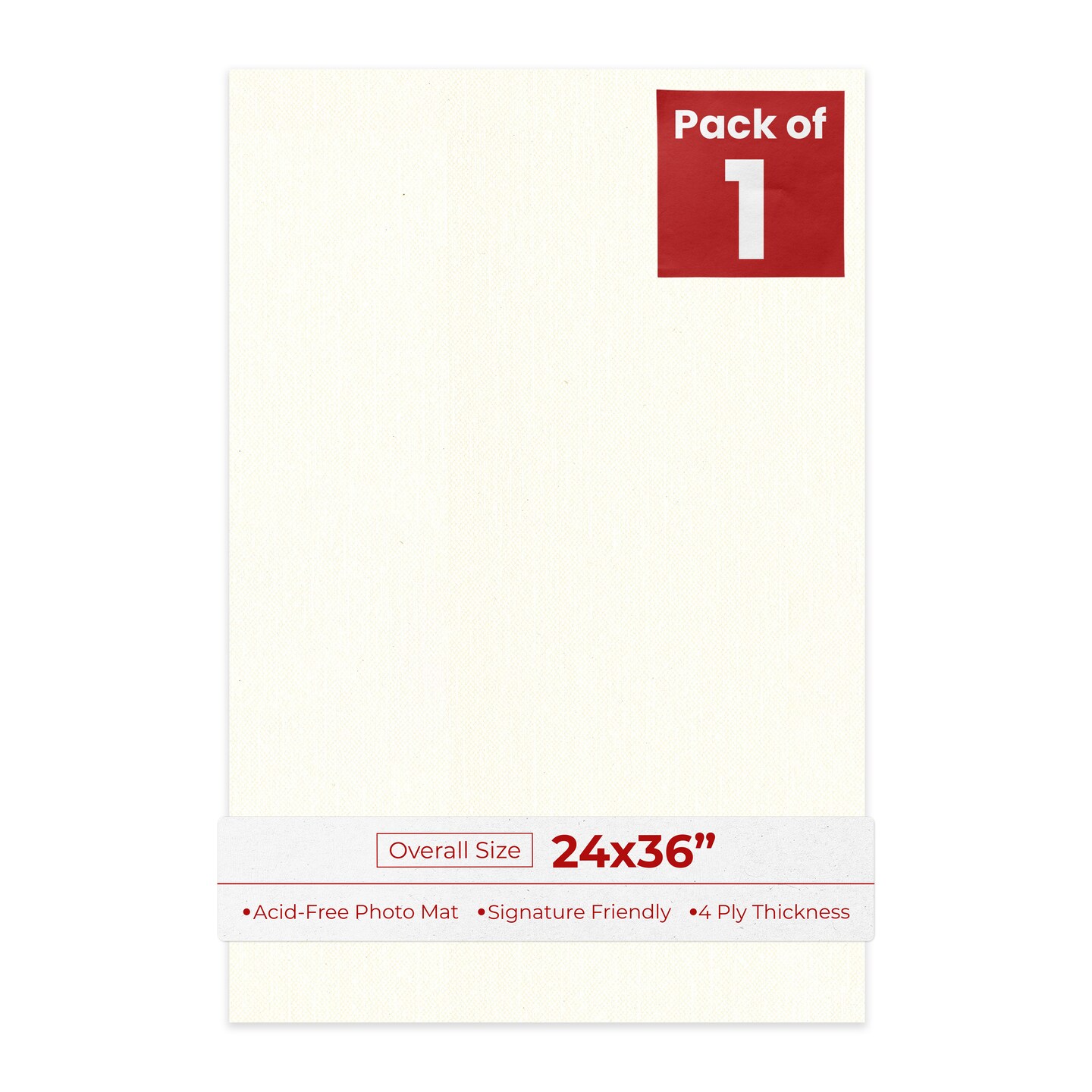 Beige Canvas 24x36 Uncut Mat Board - Blank Sheets, No Opening
