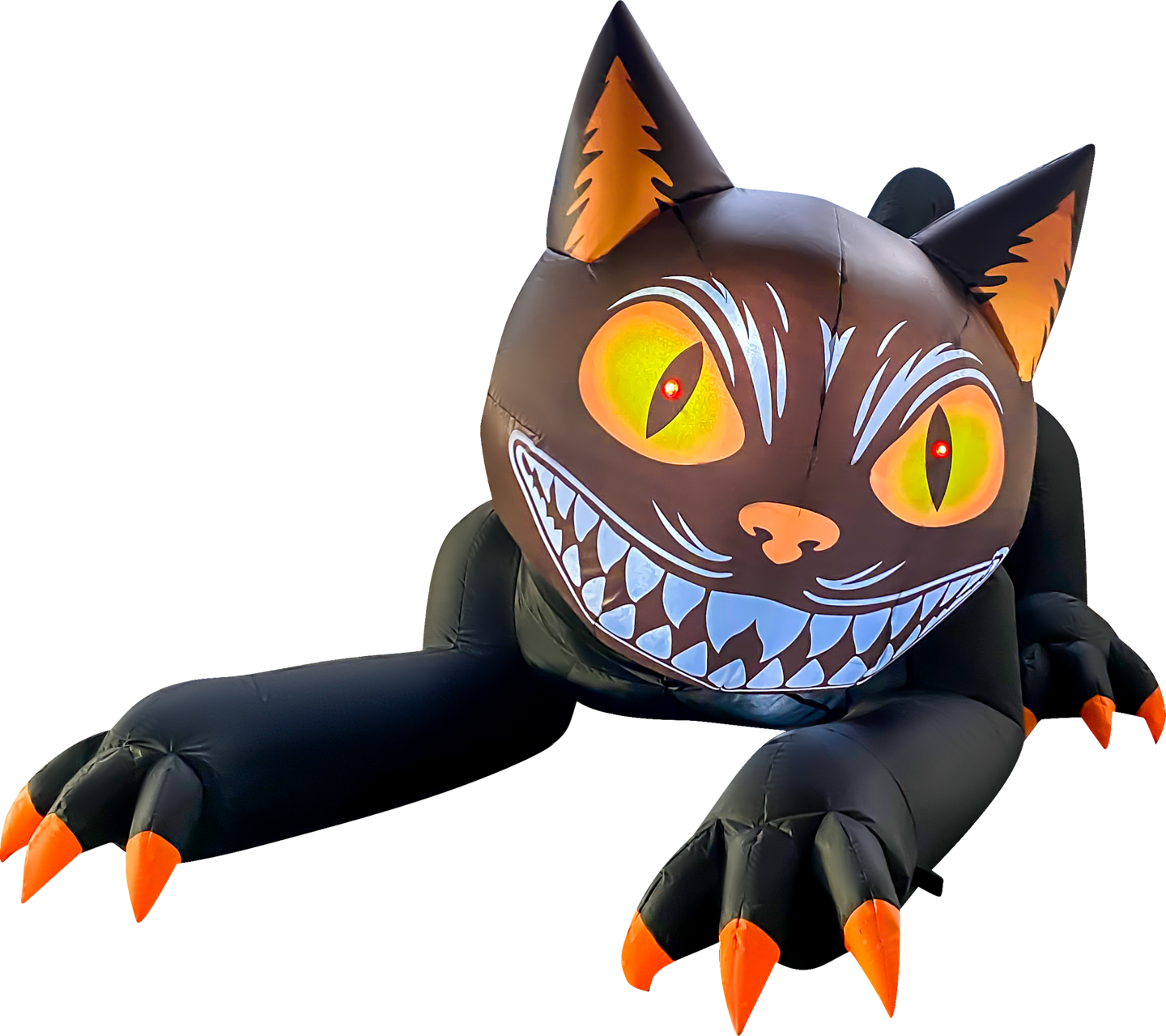 GOOSH 7.4FT Animated Inflatable Halloween Black Cat – Light-Up Yard Decoration