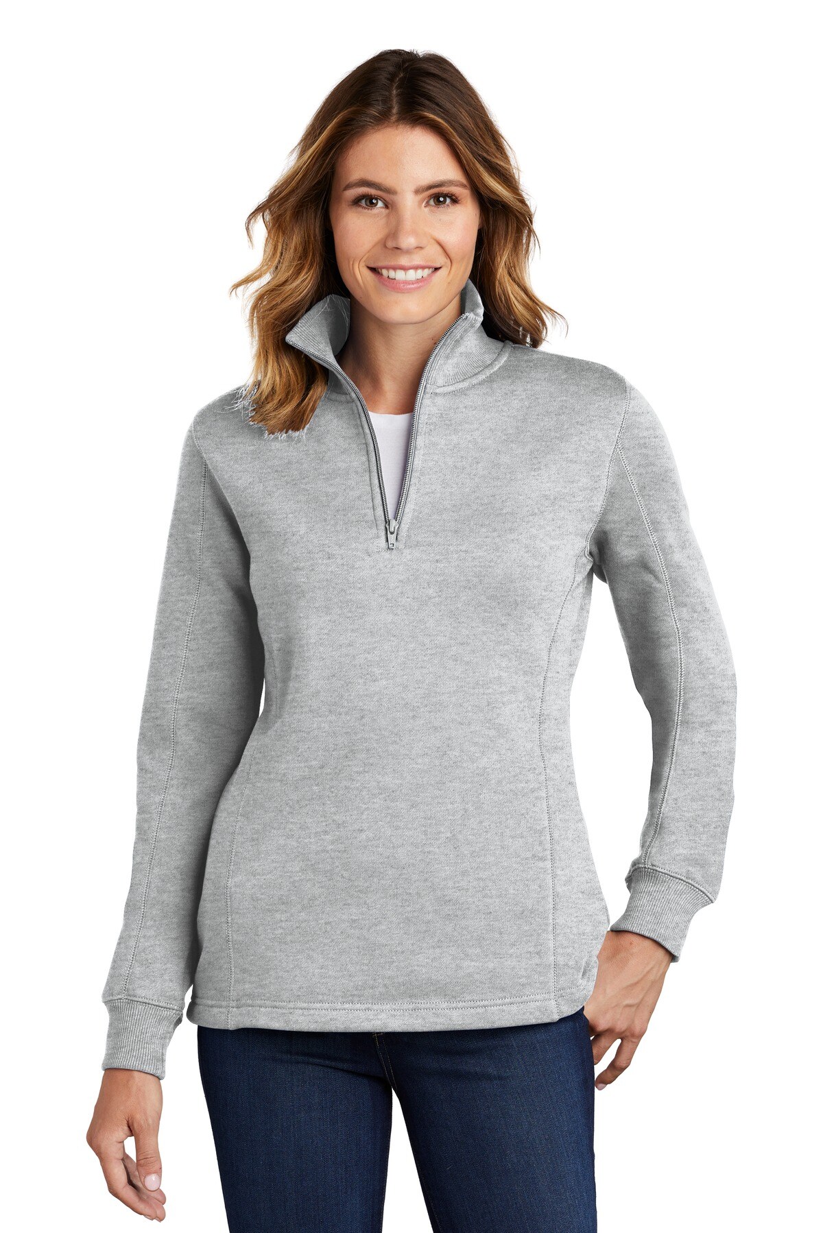 Sport-Tek® Women's Zip Sweatshirt Durable Comfortable Stylish Fleece