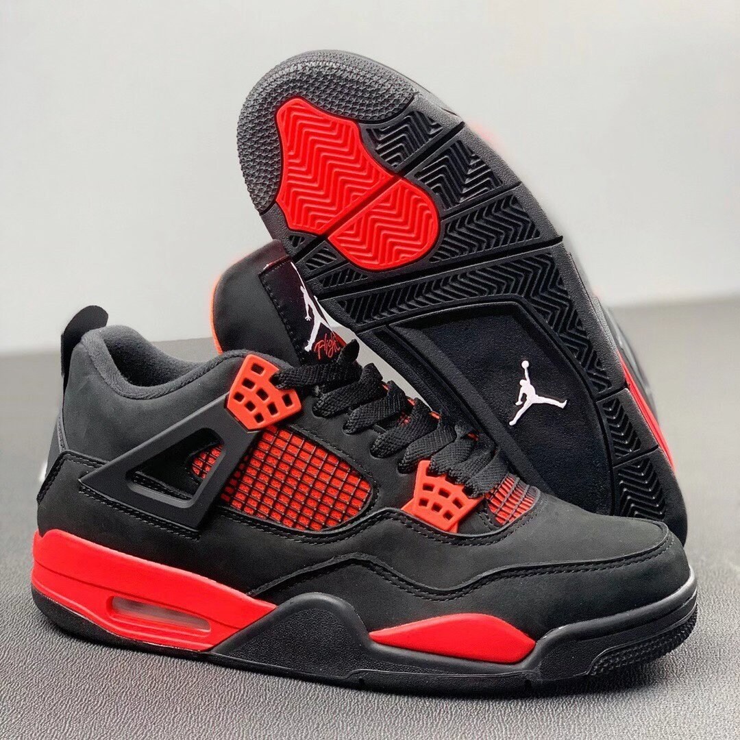 Air Jordan 4 Retro Black Red Thunder | MakerPlace by Michaels