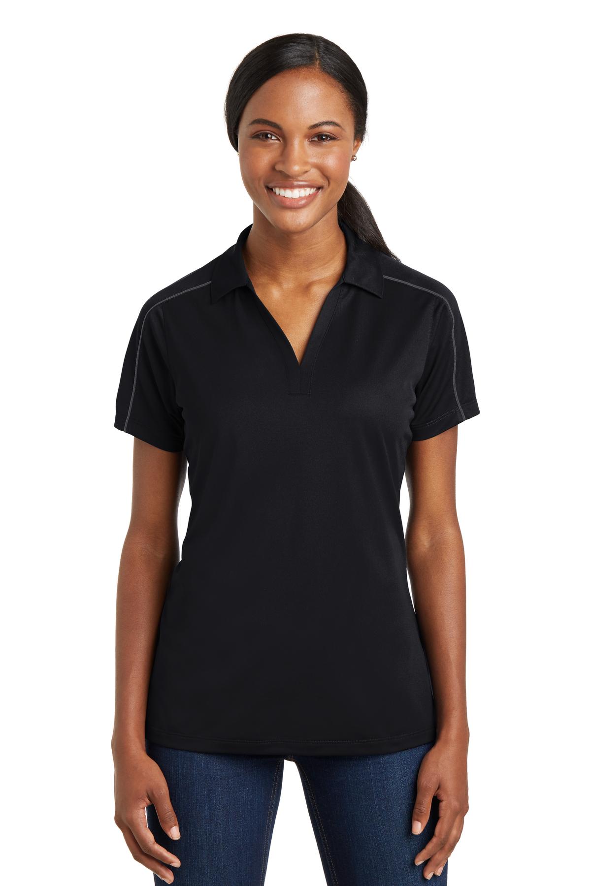 Sport-Tek&#xAE; Women&#x27;s Micropique Sport-Wick&#xAE; Piped Polo