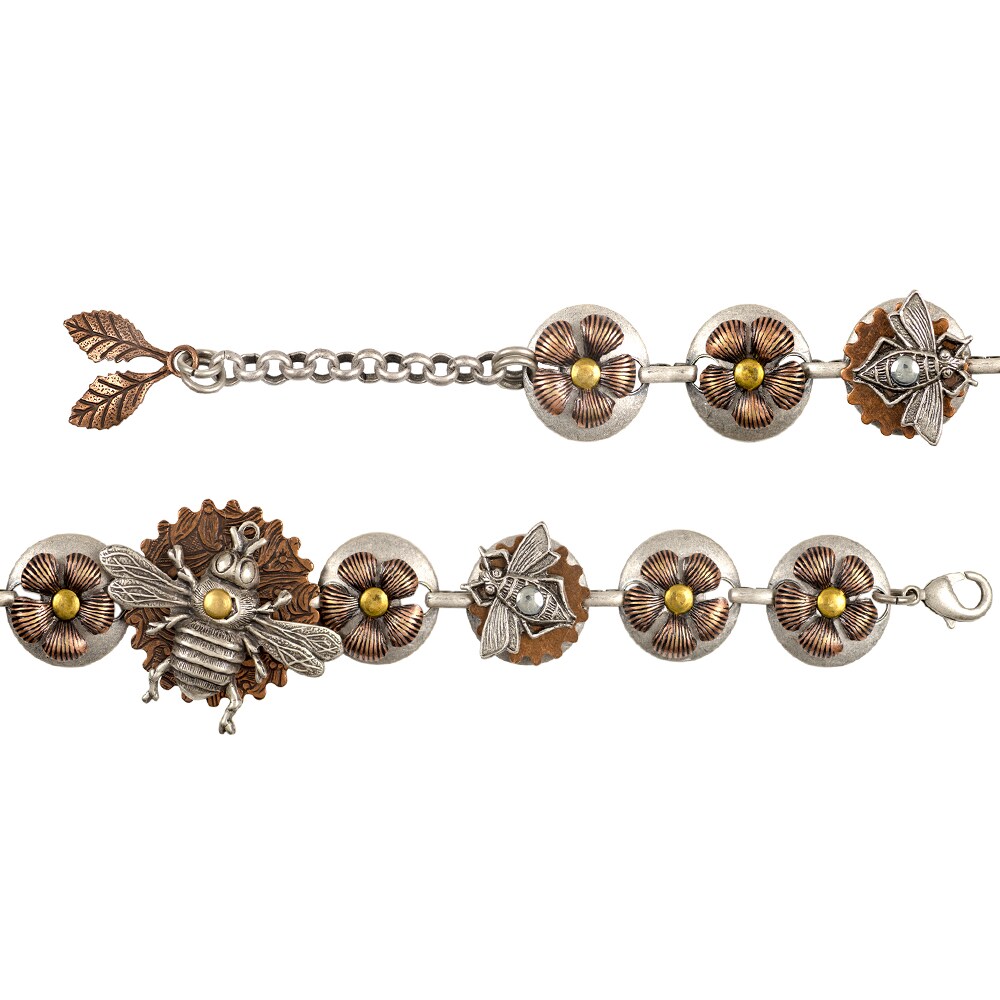 Black Plated Brass Medium Bumblebee Pendants - Set of Two - BB-P115