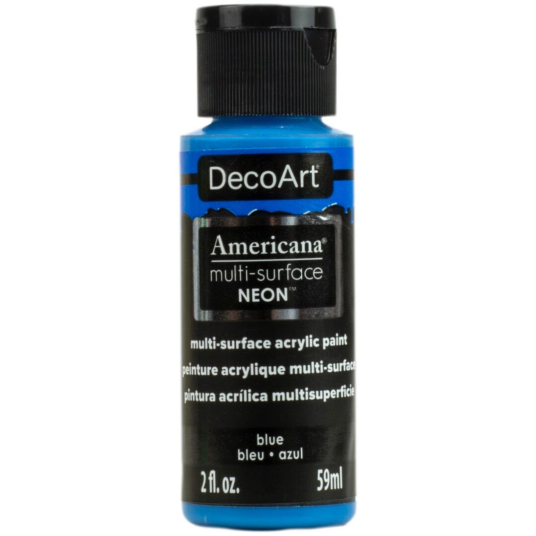 Americana Premium Multi-Surface Satin Finish Acrylics 2oz -for Wood, Metal, Glass, Ceramics, Fabric, Paper, Terra Cotta, Most Plastics and More
