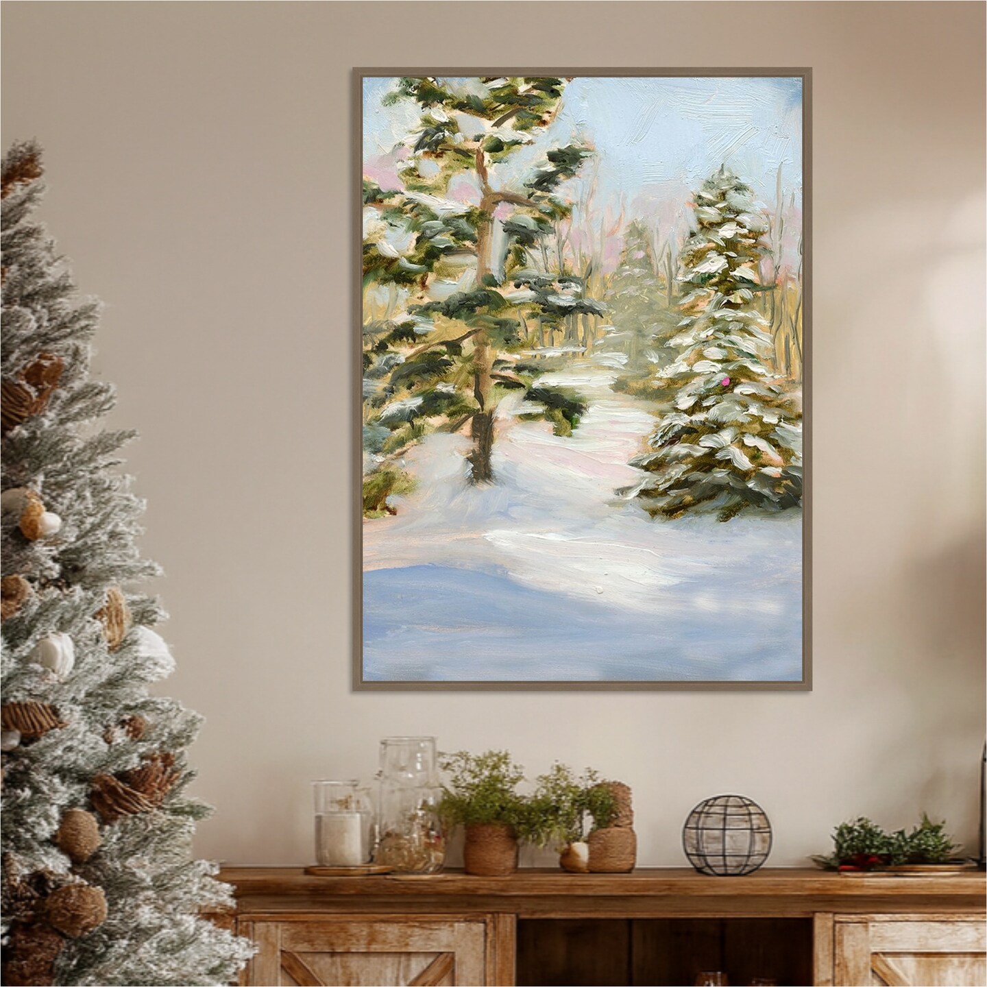 Trees in Winter by Sandra Iafrate Framed