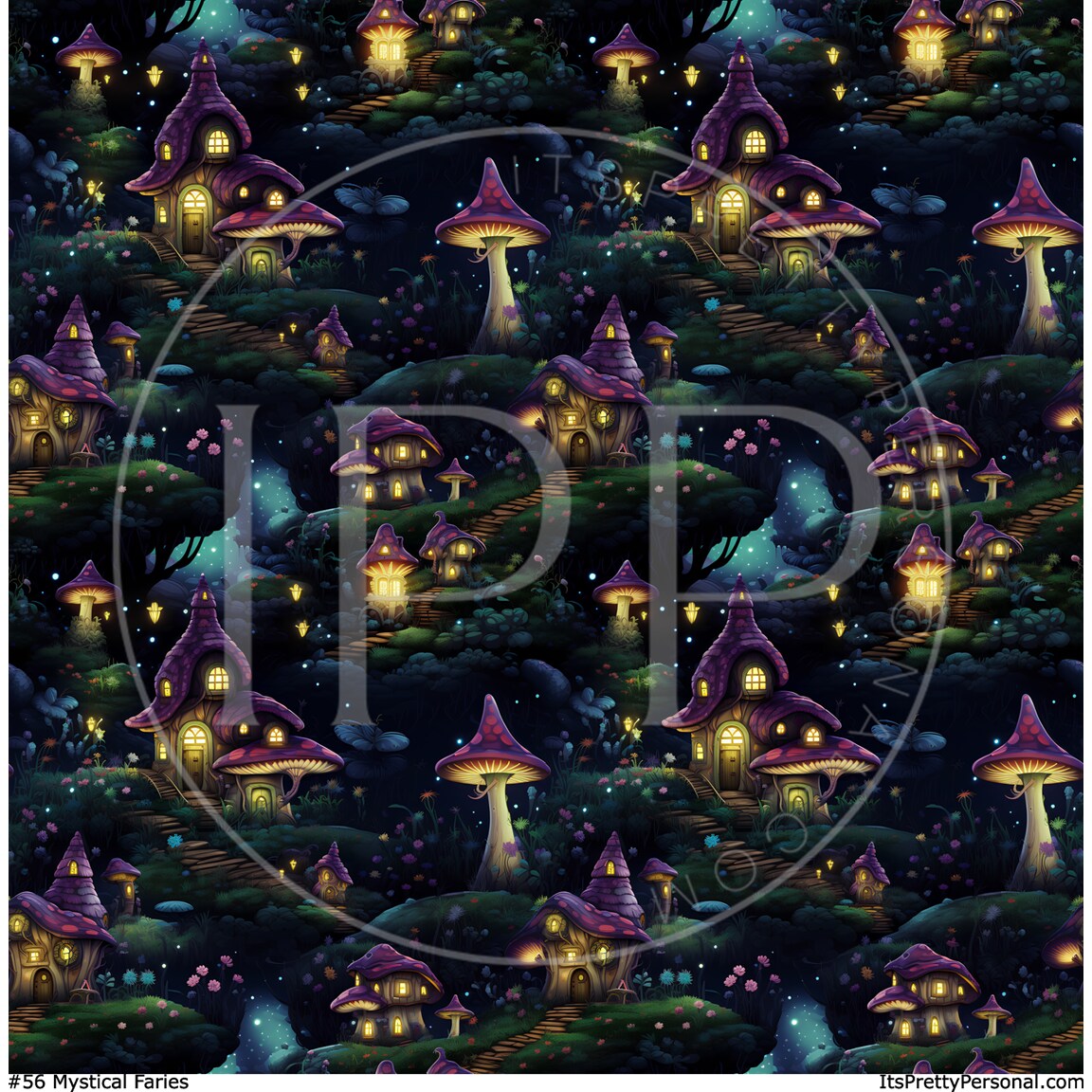 #56 -Mystical Fairy Garden- 12x12 Pattern Vinyl