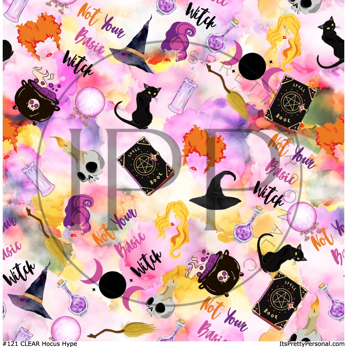 #121 CLEAR Hocus Hype  12x12 Pattern Vinyl
