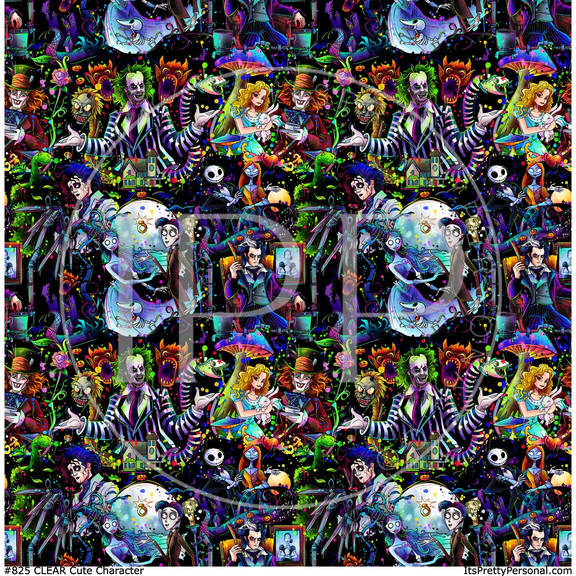 #825 CLEAR- Cute Character- 12x12 Pattern Vinyl