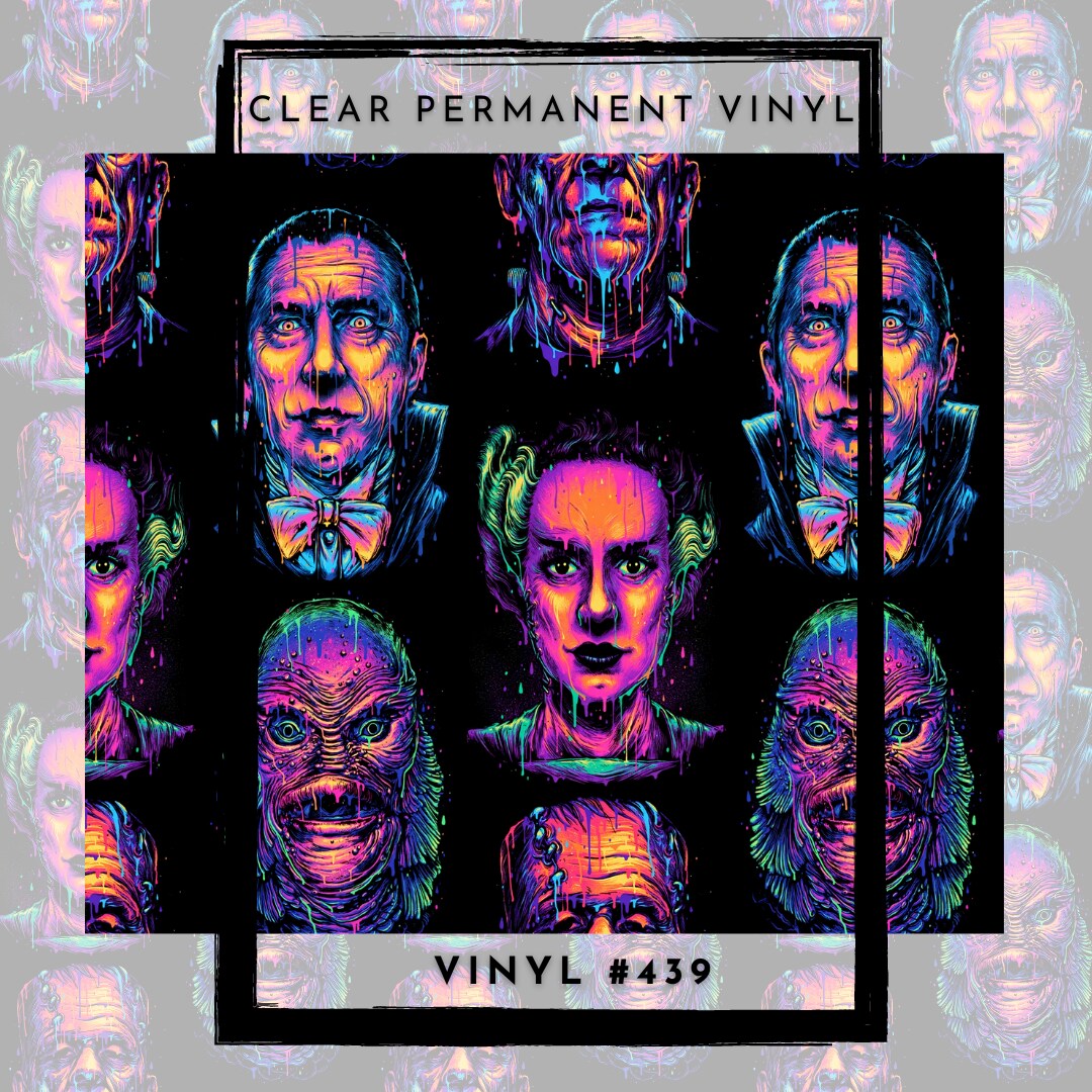 #439 CLEAR The Horror 12x12 Pattern Vinyl