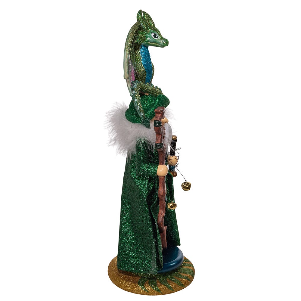 Kurt Adler 18-Inch Hollywood Nutcrackers Wizard With Dragon Nutcracker