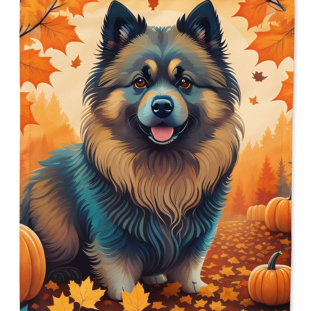 Bandiera Da Giardino Keeshond Razza Cane - Doppia Faccia In Poliestere - 27,9x38,1 Cm - Resistente Alle Intemperie - Prodotto USA