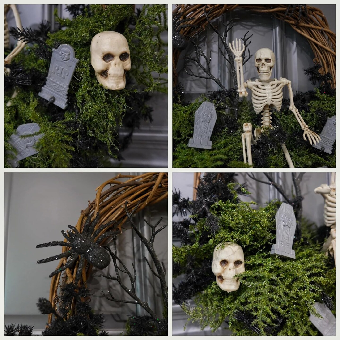 Halloween Wreath for Front Door 20 Inch