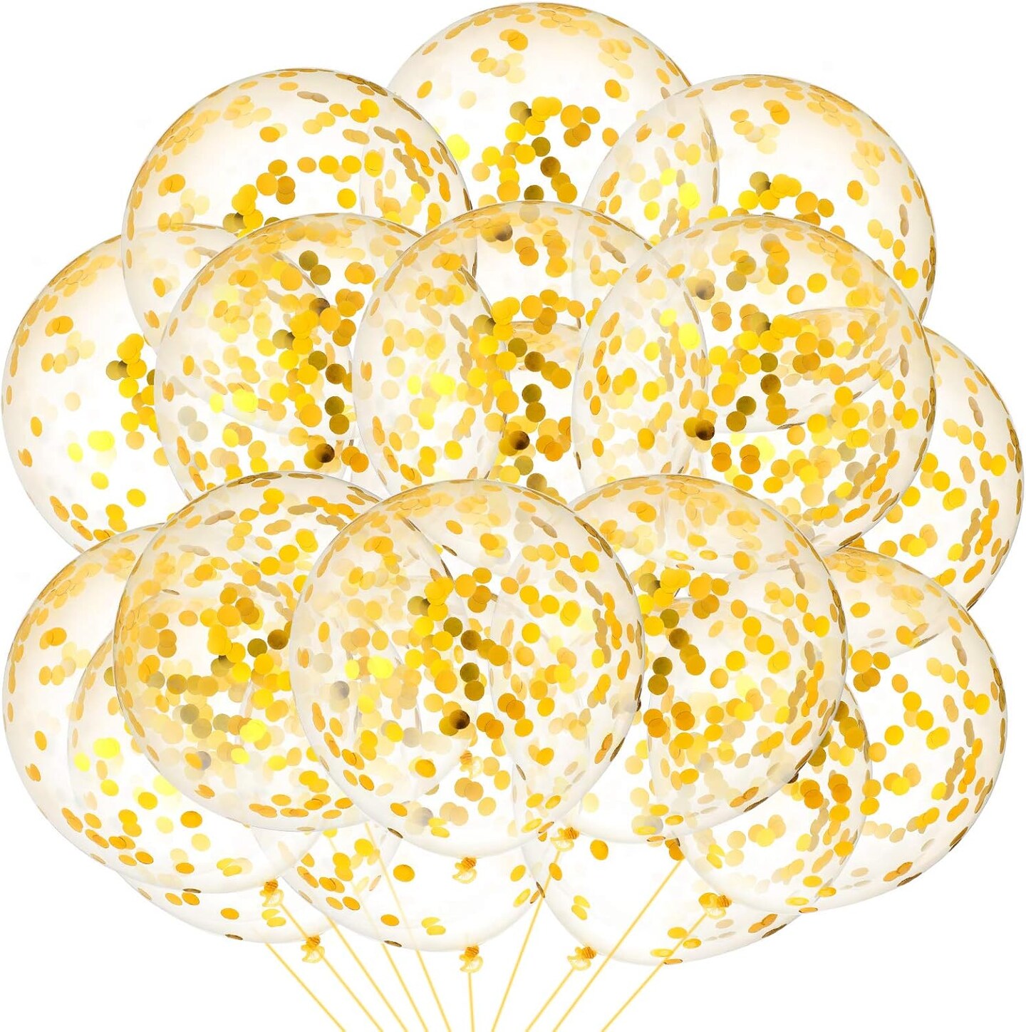 Confetti Shiny Latex Large Balloons(Gold)