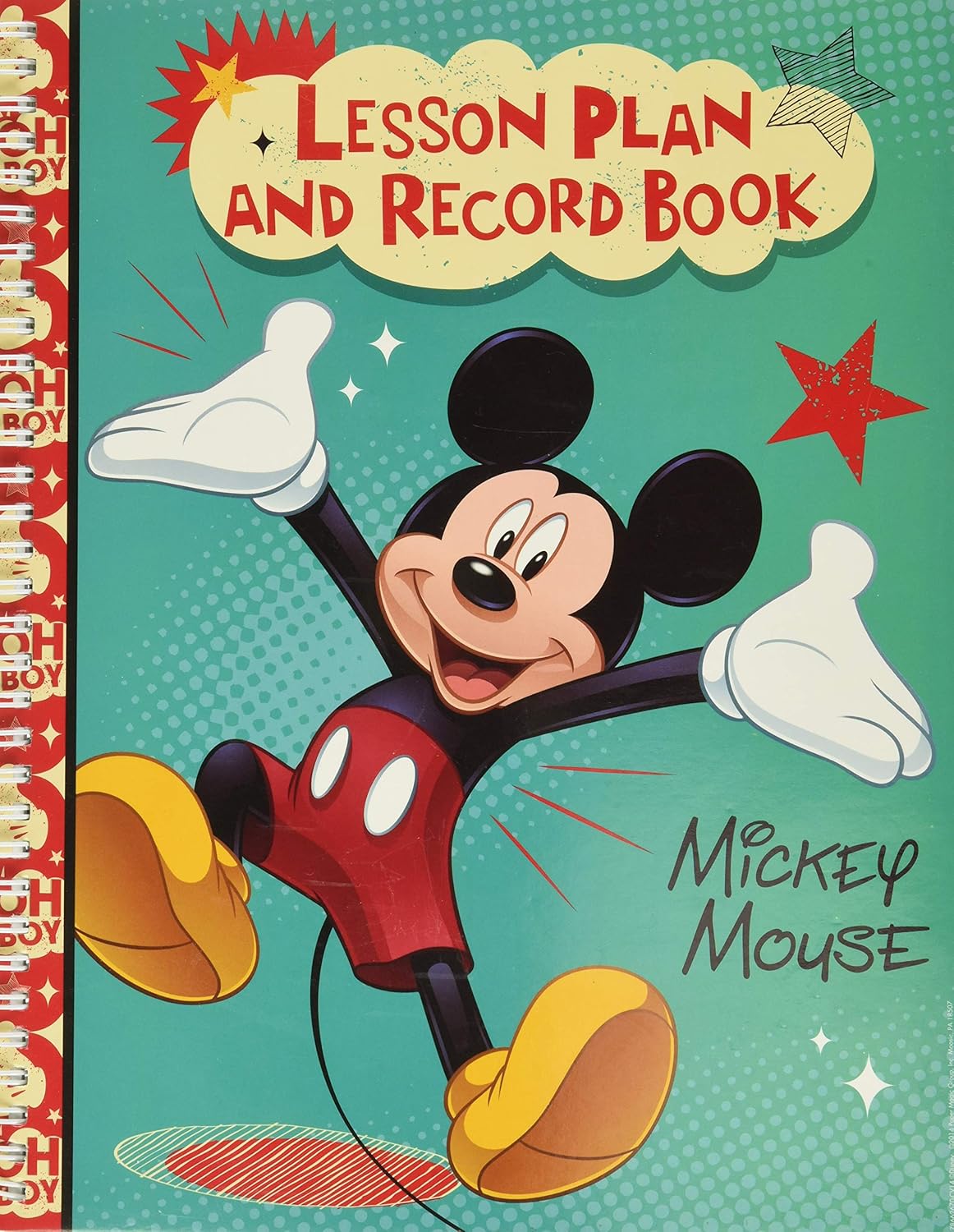 Teacher Record and Lesson Plan Book (Mickey Mouse) - 8.5'' x 11''