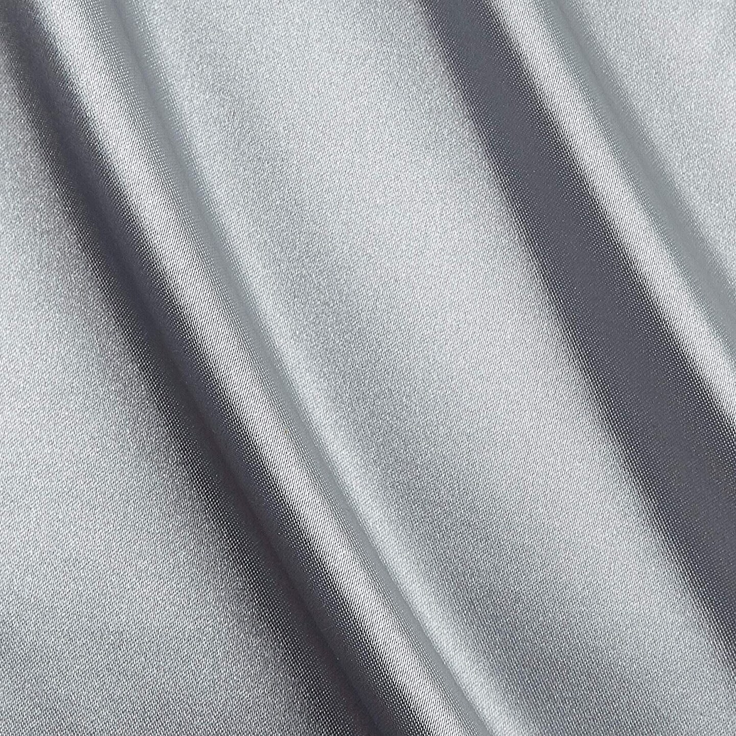 1 Yard Silver Satin Bridal Fabric 60" Wide 100% Polyester for Weddings, Gowns, Costumes & Decor