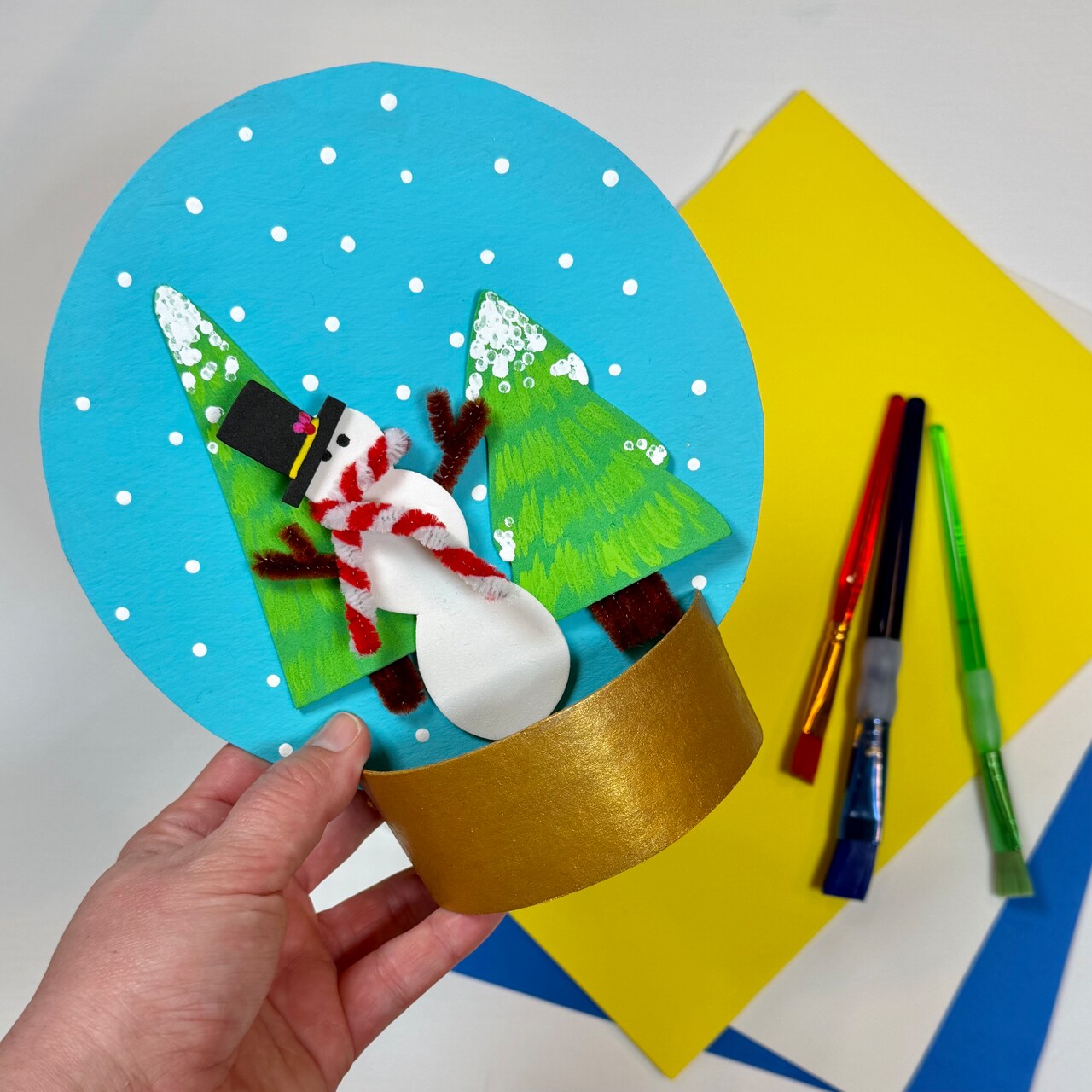 Kids Club: Cardboard Snow Globes