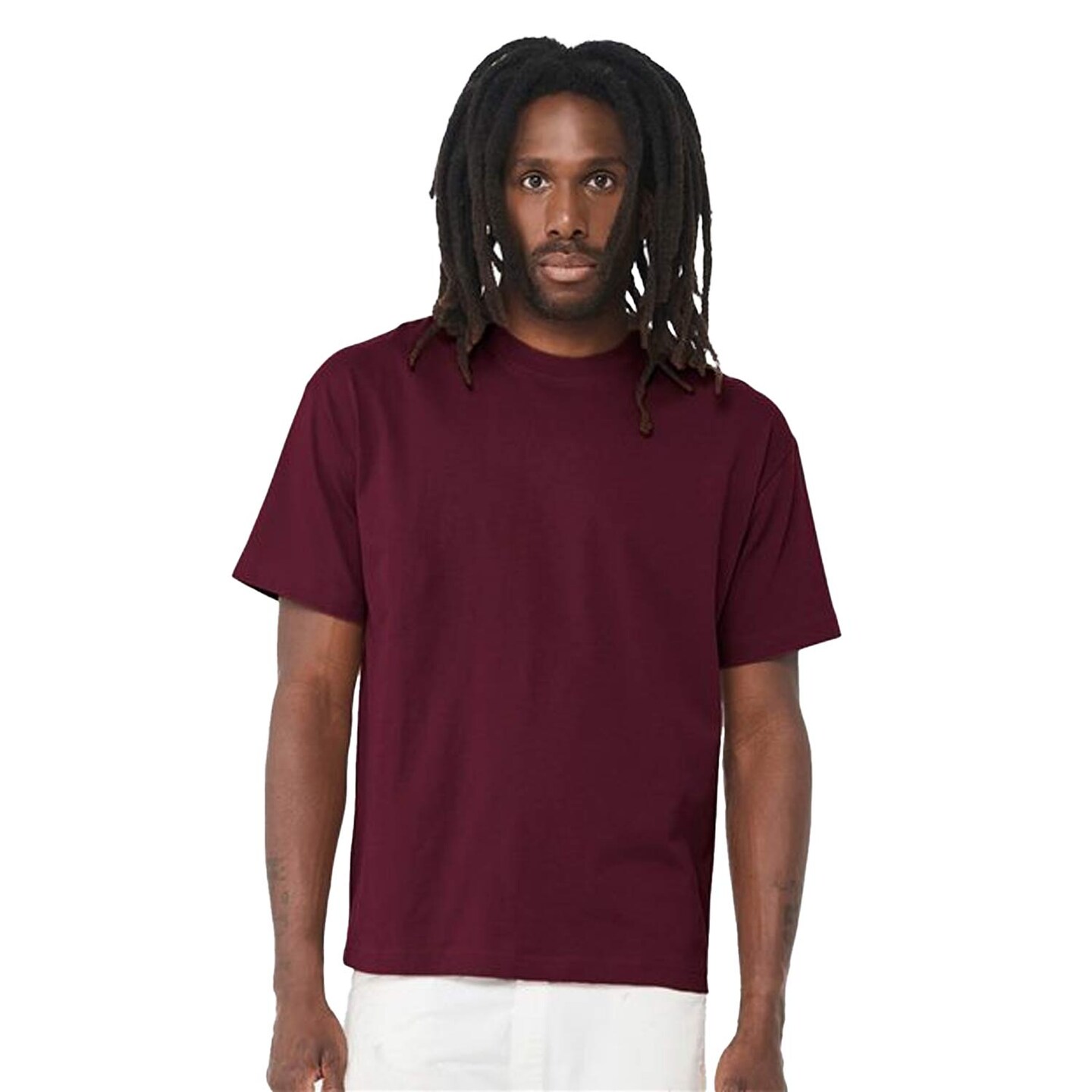 BELLA + CANVAS Heavyweight Crewneck Short Sleeve T-Shirt for Layering Fits & Custom Print Blank Tee