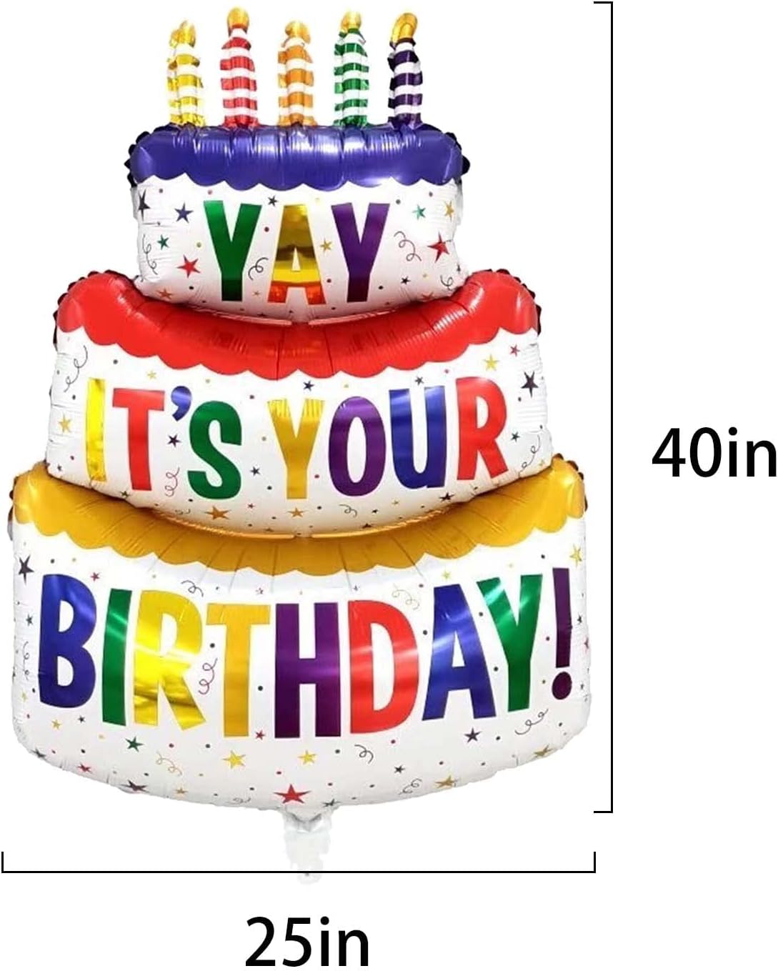 2pcs Happy Birthday Balloon Big 41" Foil Inflated Mylar Balloons for Birthday Party Supplies Baby Shower Decorations