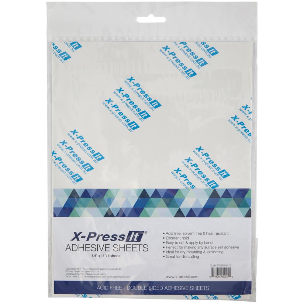 X-Press It Double-Sided Adhesive Sheets - 8.5" x 11" 4 Pack