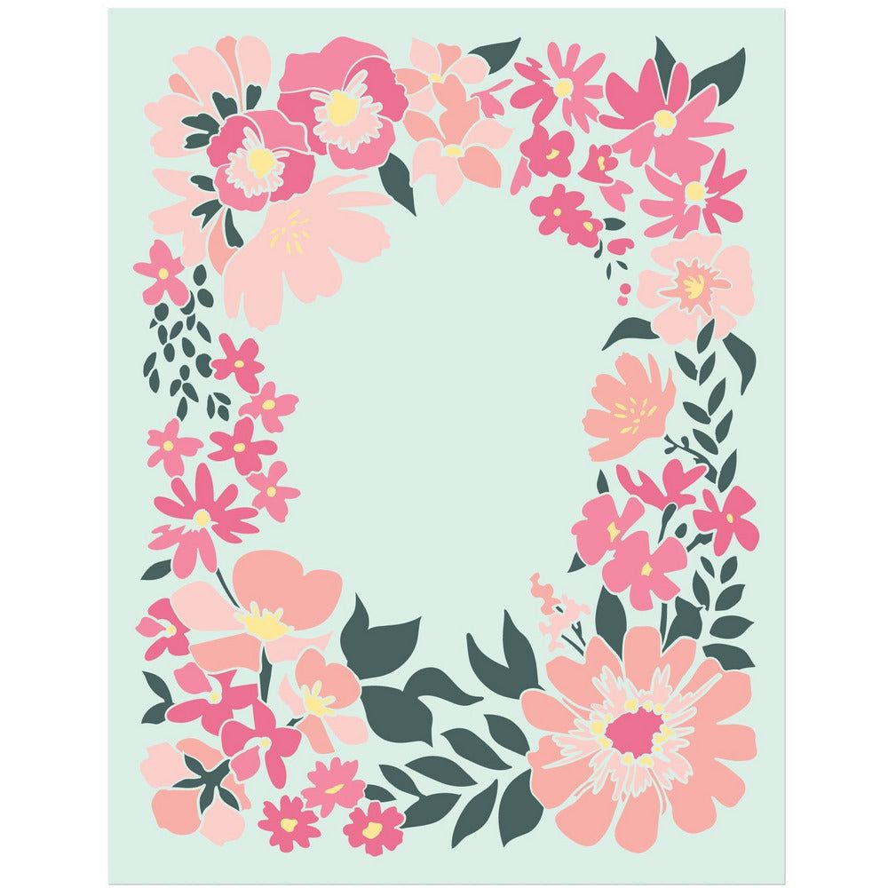 Friendship Frame - Set of 6 - A2 4.25"x5.5" Coordinating Stencils - RETIRING