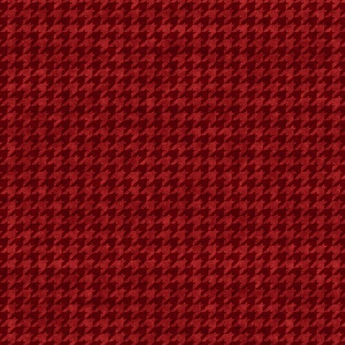 Fabric Henry Glass Red Houndstooth Basics by the Quarter Yard 8624-88