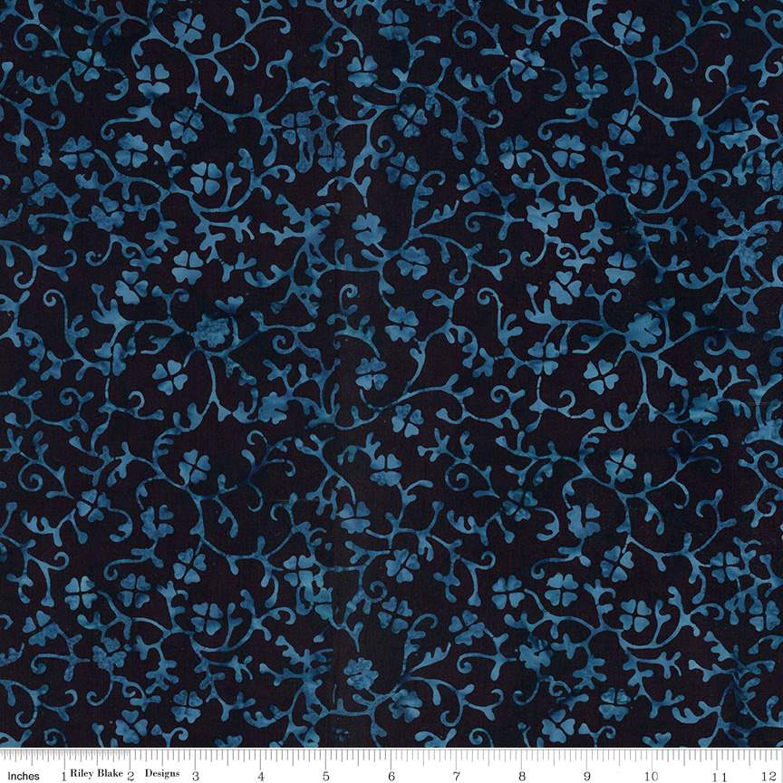 Fabric Riley Blake Rainstorm Divine Vines Expressions Batiks by the Quarter Yard BT23303-308