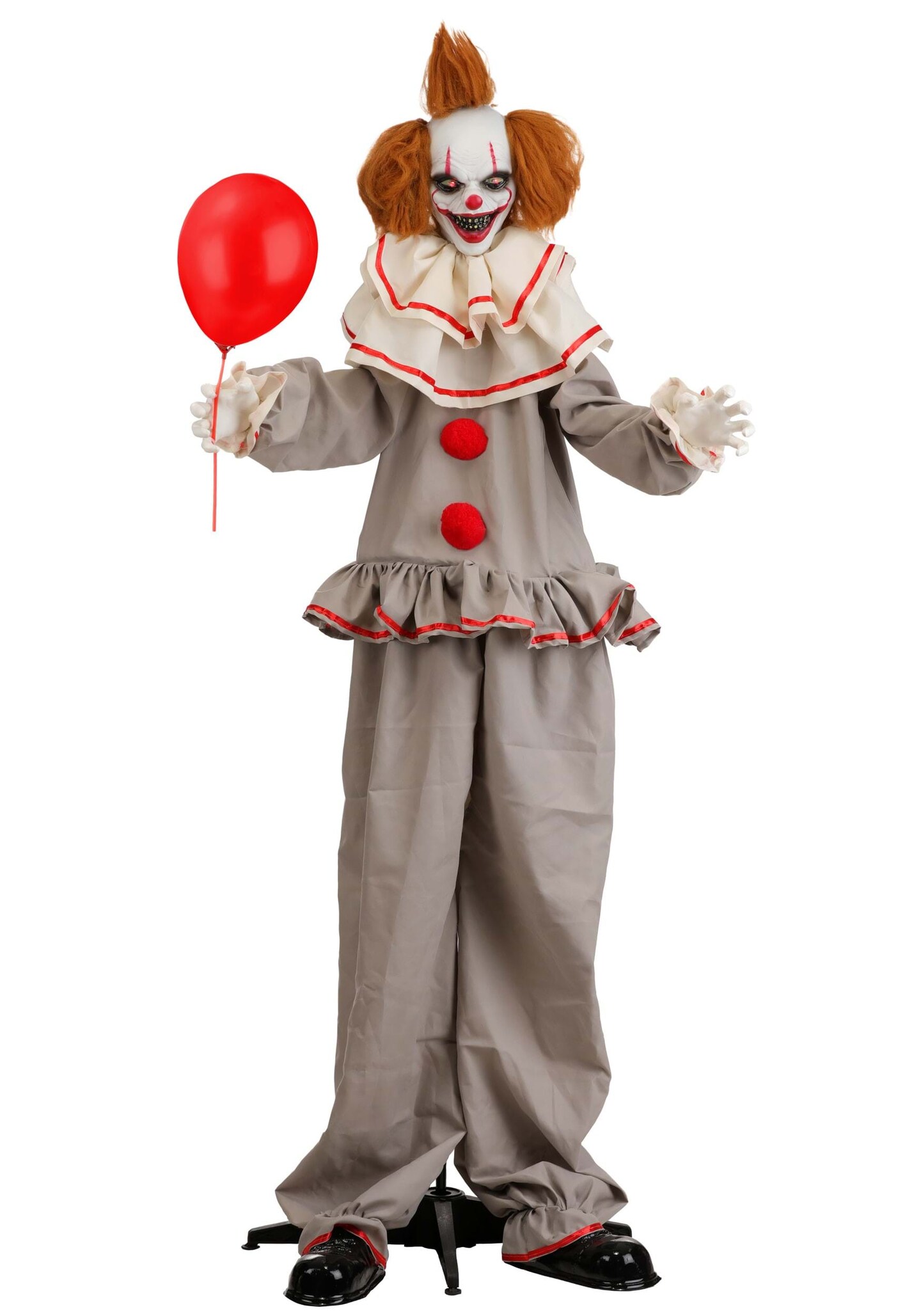 5.5FT Red Cent the Nightmare Clown Animated Decoration - Scream Saver