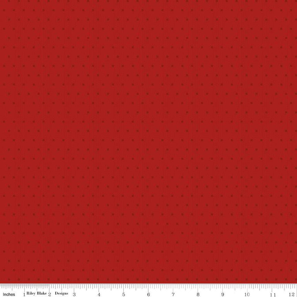 Fabric Riley Blake Red Dots Stitcher's Flannel by the Quarter Yard F15550-RED