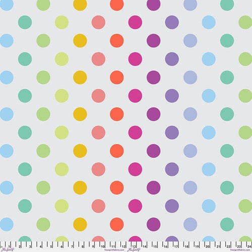 Fabric FreeSpirit Tula Pink Whisper Disco Poms True Colors Graywork Minky by the Quarter Yard MKTP011.WHISPER