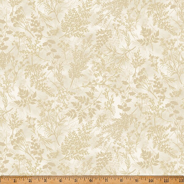 Fabric Hoffman Natural Tonal Stems Harvest Bouquet by the Quarter Yard X5546-20