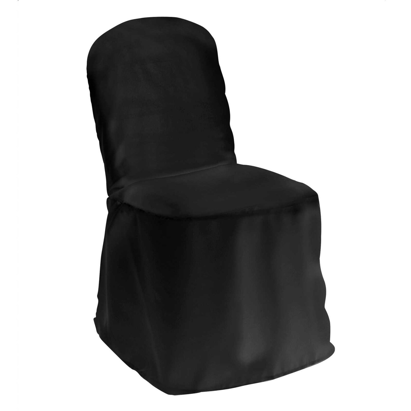Lann&#x27;s Linens 100 pcs Polyester Banquet Chair Covers for Wedding, Party, and Receptions - Elegant Cloth Slipcovers