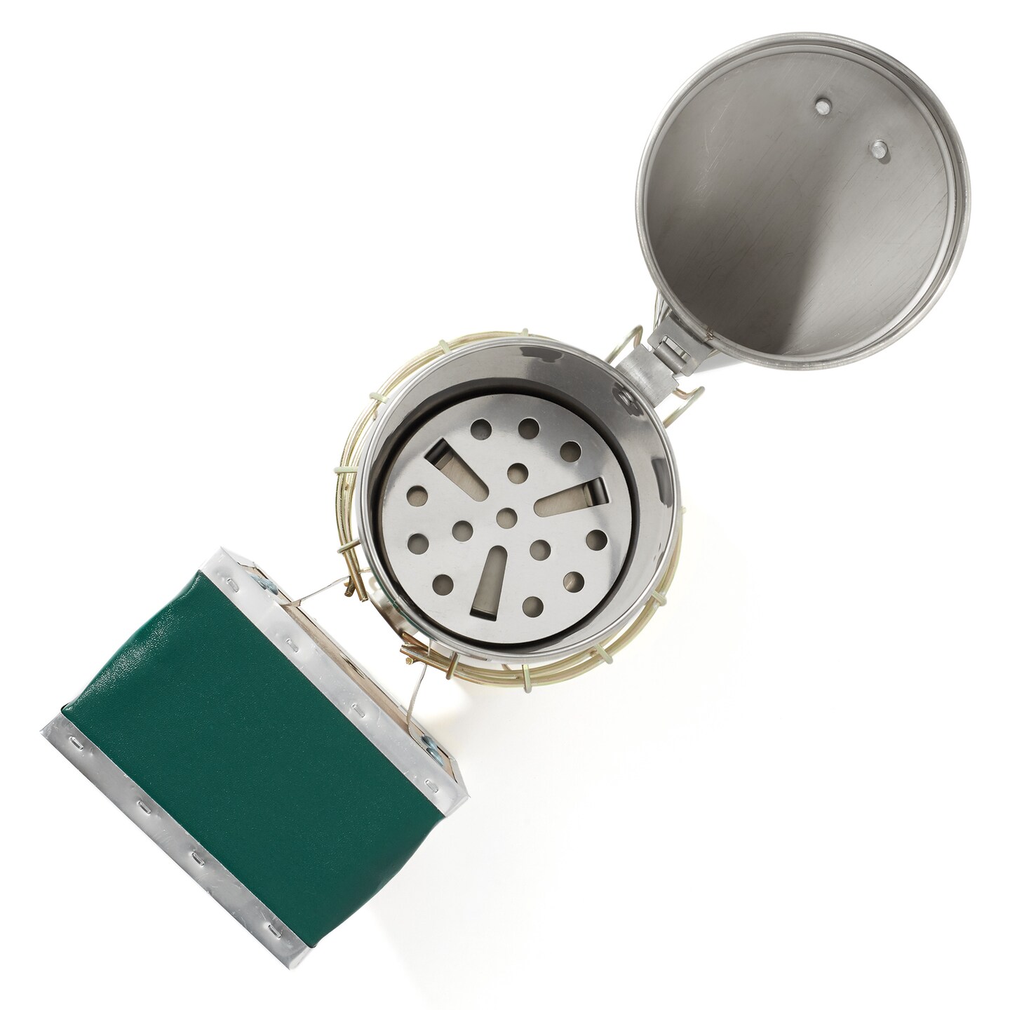 Honey Keeper 12-1/2 inch Bee Hive Smoker, Stainless Steel with Heat Shield, Beekeeping Equipment