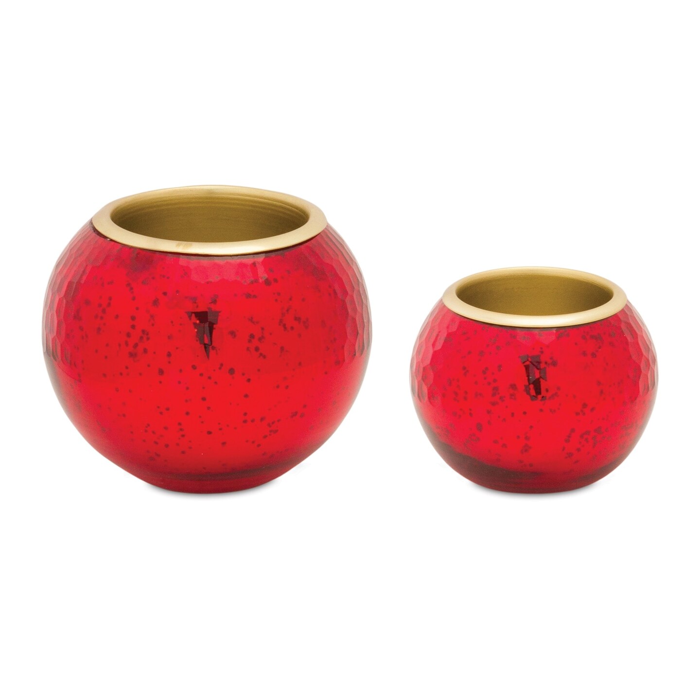 Melrose Mercury Glass Votive Candle Holder - 5&#x22; - Set of 2