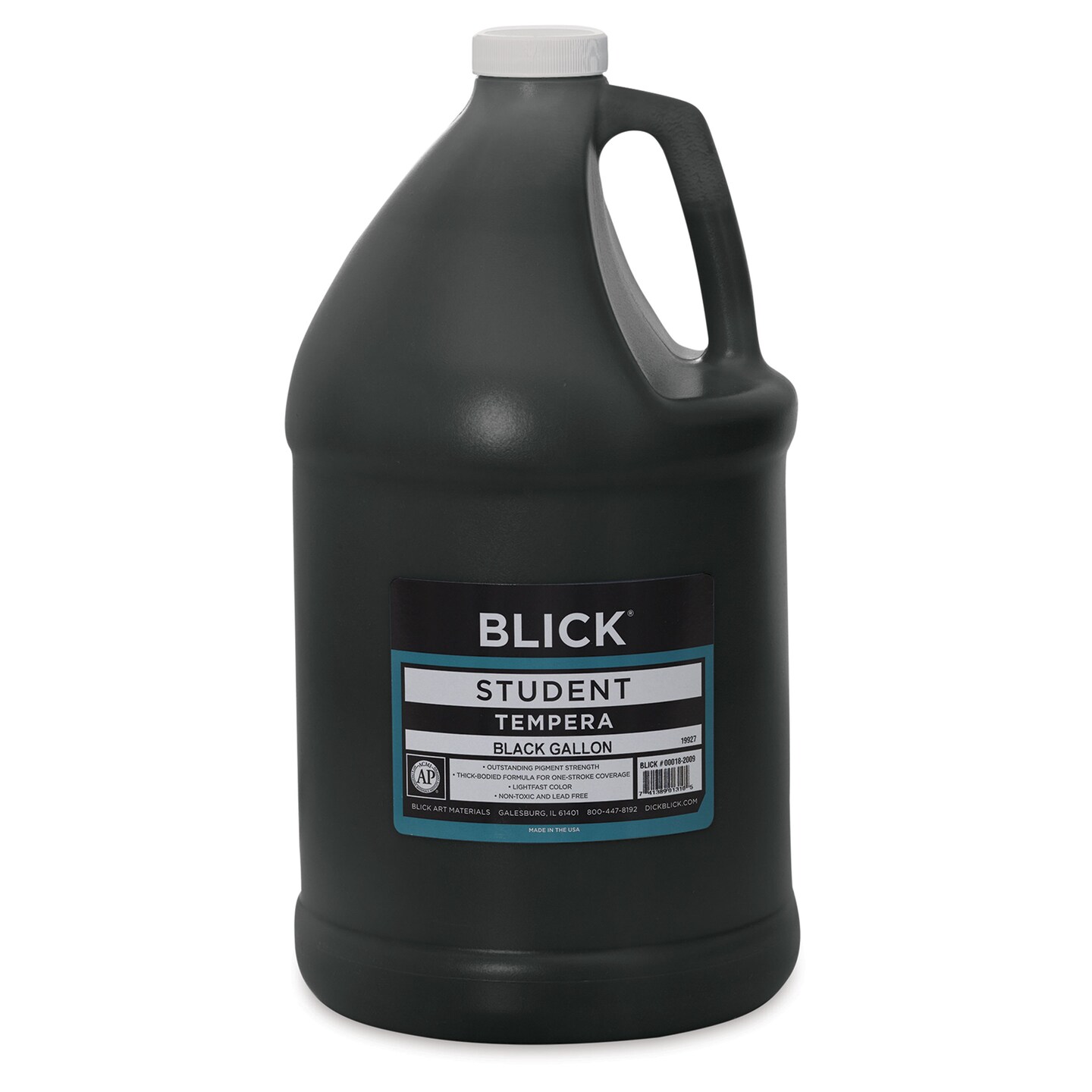 Blick Original Formula Student Tempera Paint - Black, 128 oz