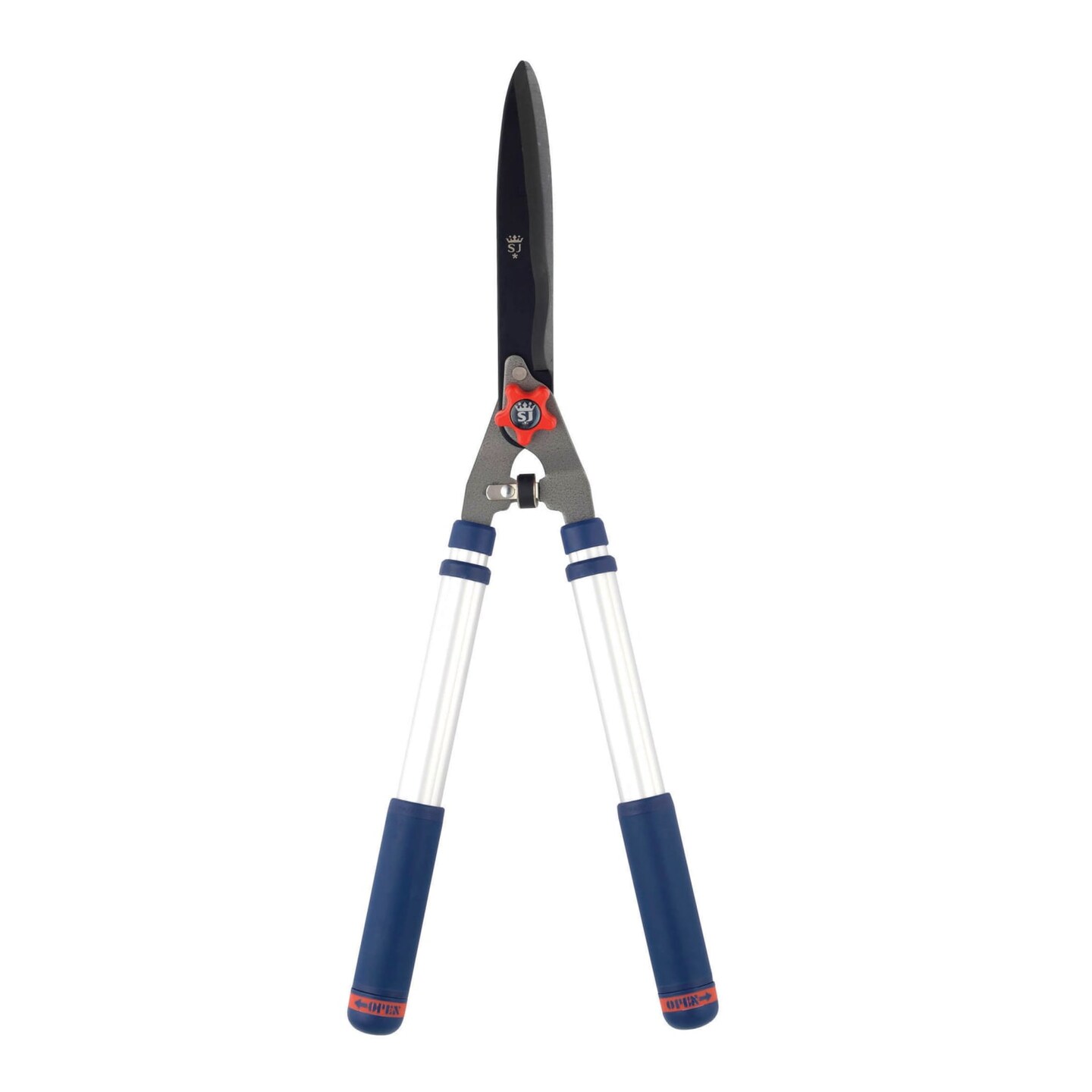 Spear &#x26; Jackson Razorsharp Telescopic Hedge Shears, Adjustable Length, Carbon Steel Blades, Ergonomic Handles for Comfortable Pruning