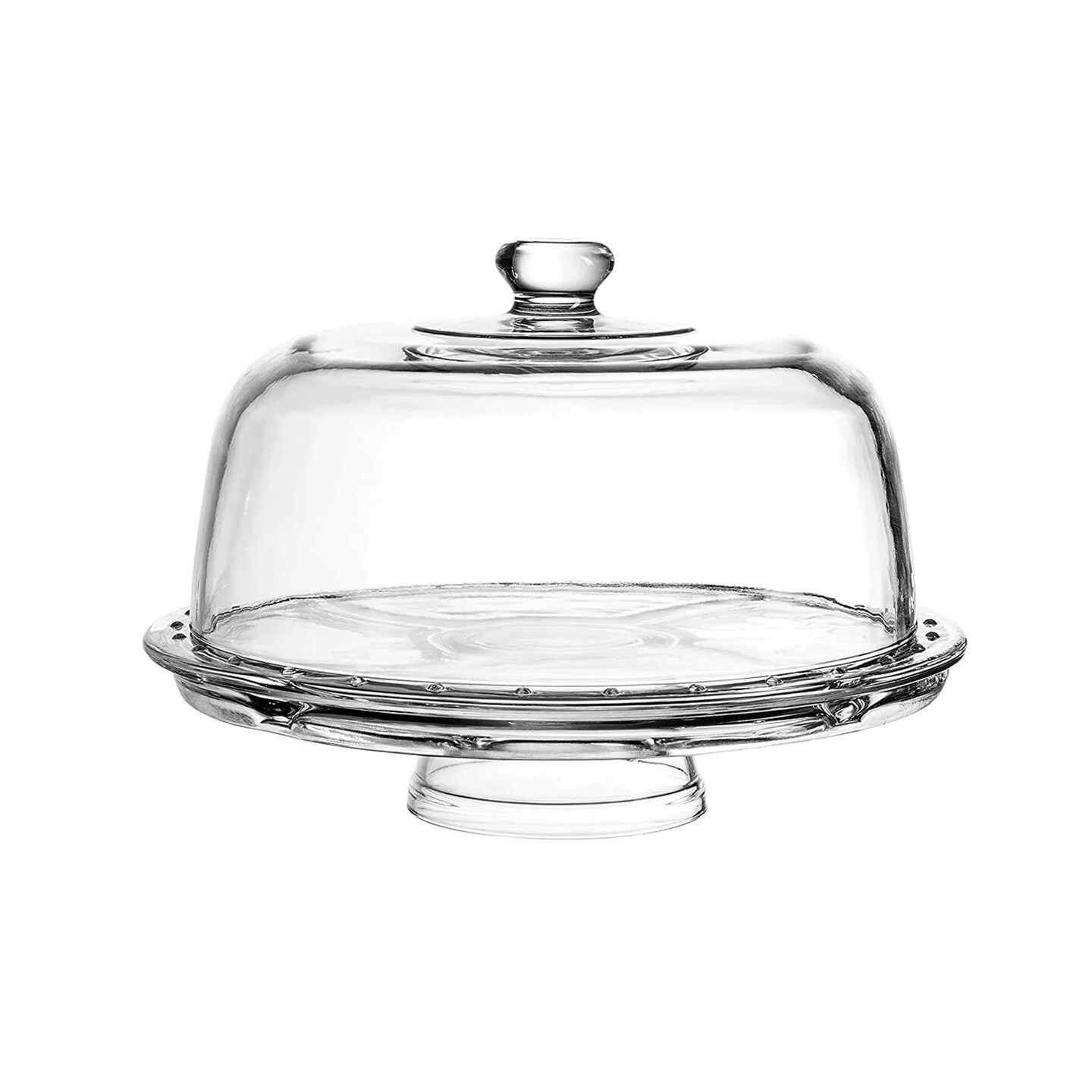 12&#x22; Clear Acrylic Cake Stand 6 in 1 Multifunctional Serving Platter Wedding Home