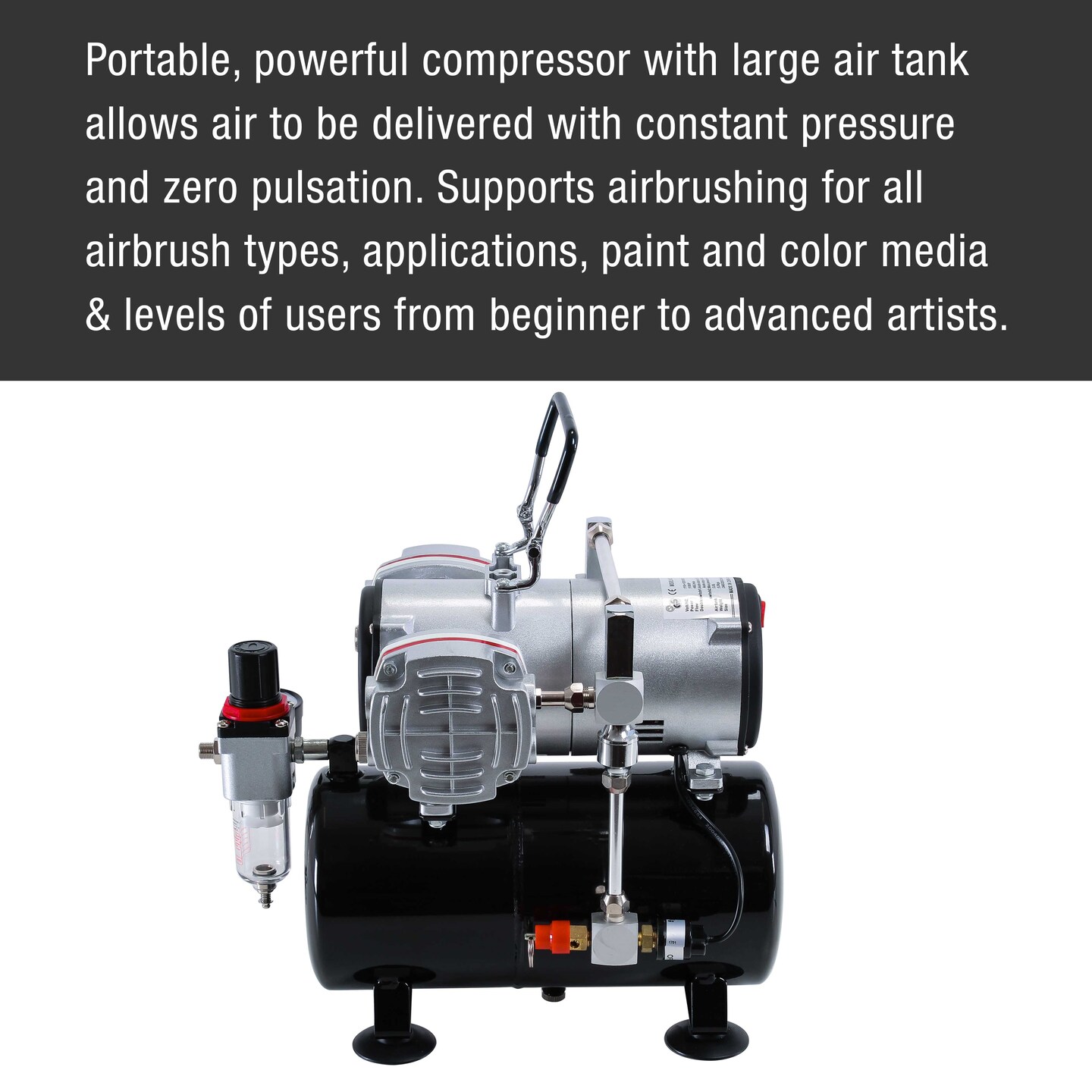 Twin Piston Airbrush Air Compressor