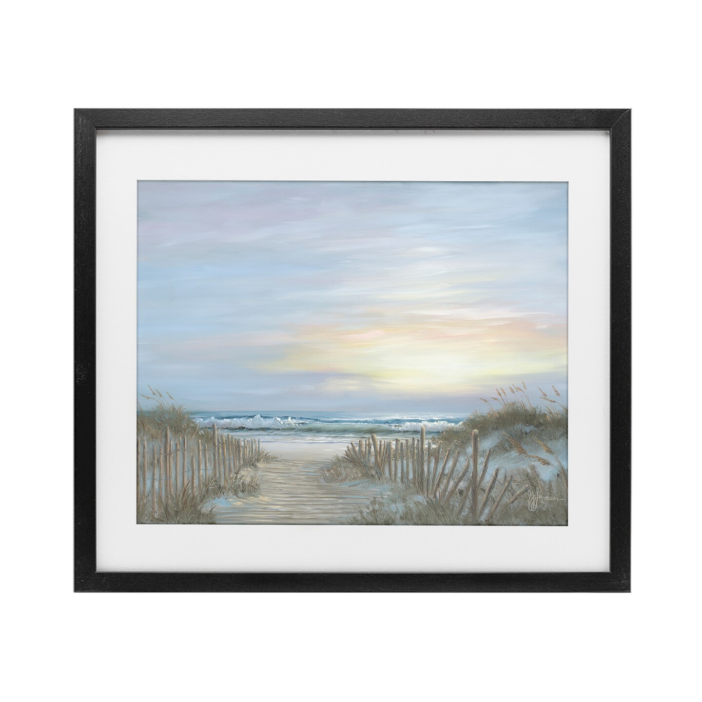 Stupell Industries Serenity Path Sunset Framed Print Under Glass, design by Georgia Janisse