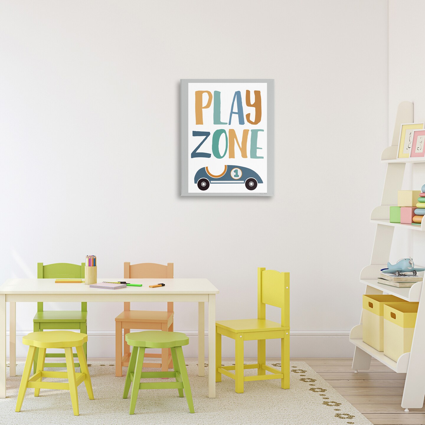 Stupell Industries Play Zone Racecar Canvas, design by Susan Ball