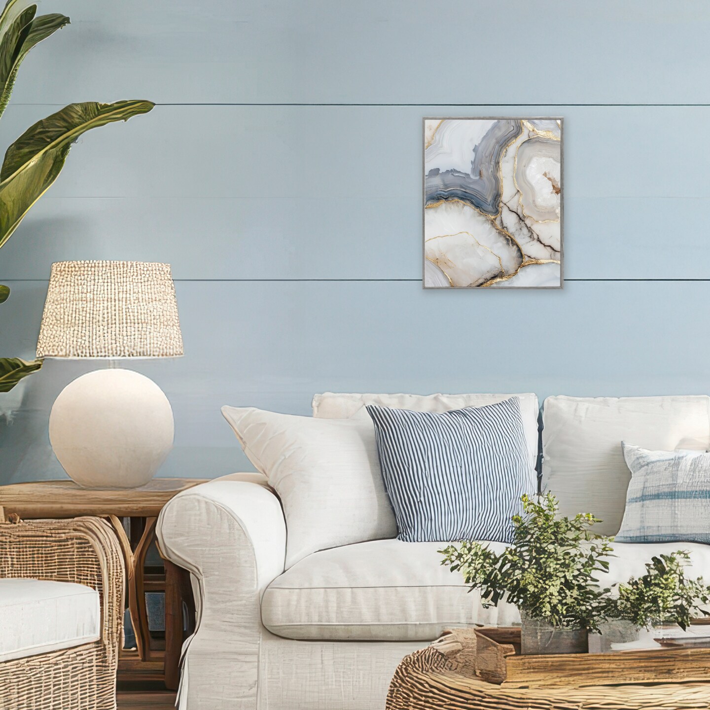 Stupell Industries Crystal Geode with Gold Framed Giclee, design by Svetlana Aleynikova