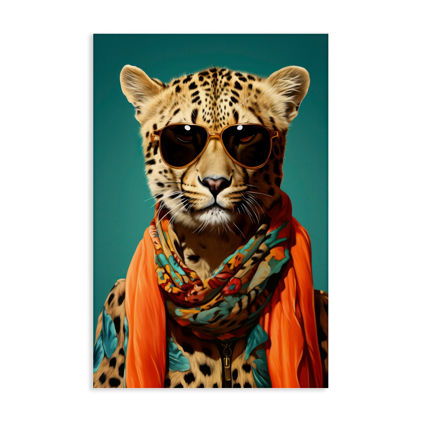 Stupell Industries Safari Glamour Leopard Canvas, design by Andrea Haase