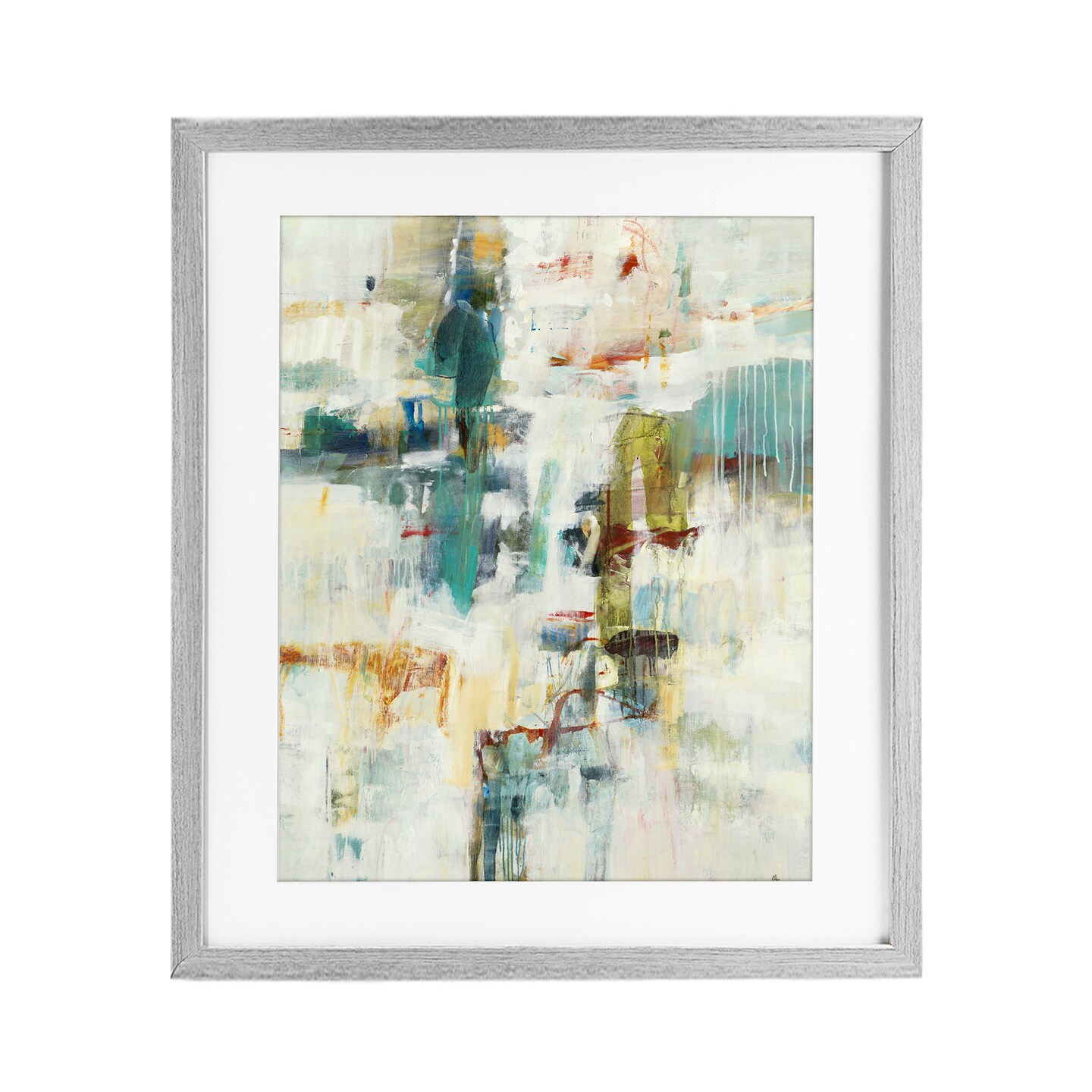 Stupell Industries Dynamic Paint Drips Framed Print Under Glass, design by Lisa Ridgers