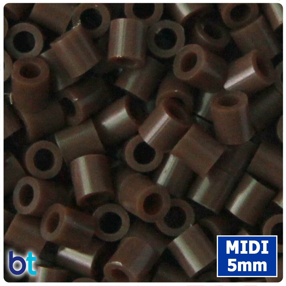 BeadTin Brown 5mm Midi Fuse Beads (1000pcs)