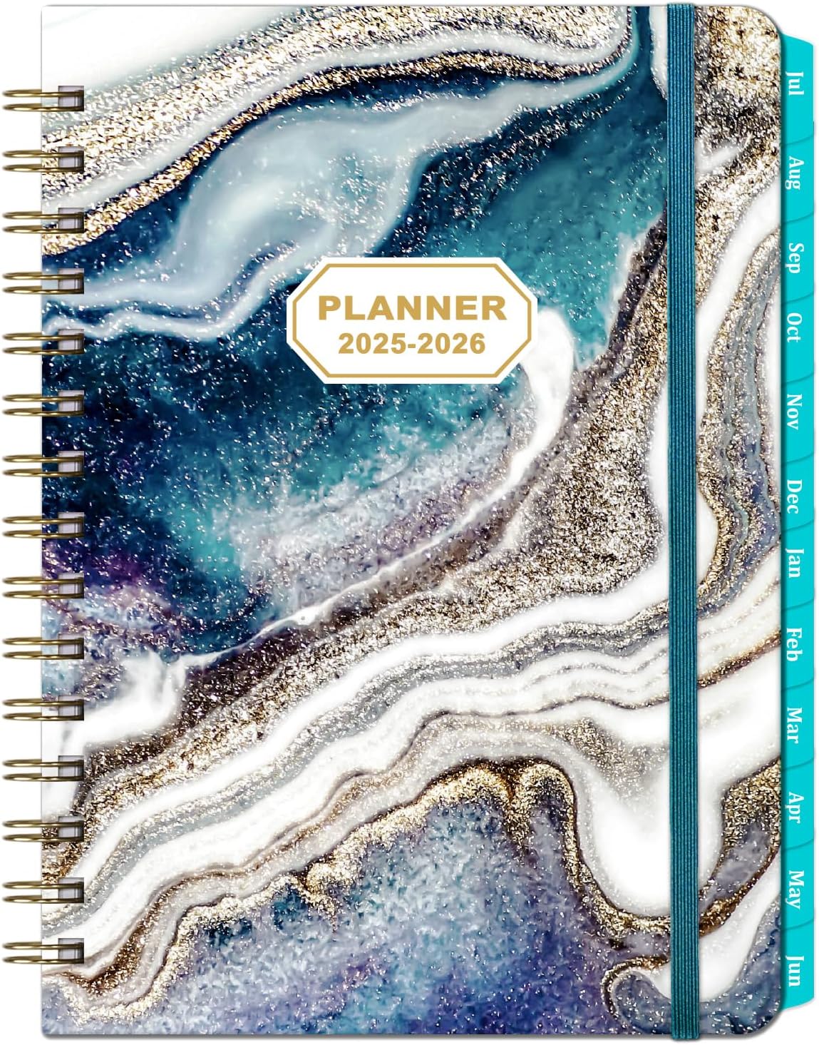 Planner 2025-2026 - 2025-2026 Weekly and Monthly Calendar from July 2025 to June 2026, Academic Planner 2025-2026 with Inner Pocket, Colorful Tabs, 6.4&#x27;&#x27; x 8.5&#x27;&#x27;