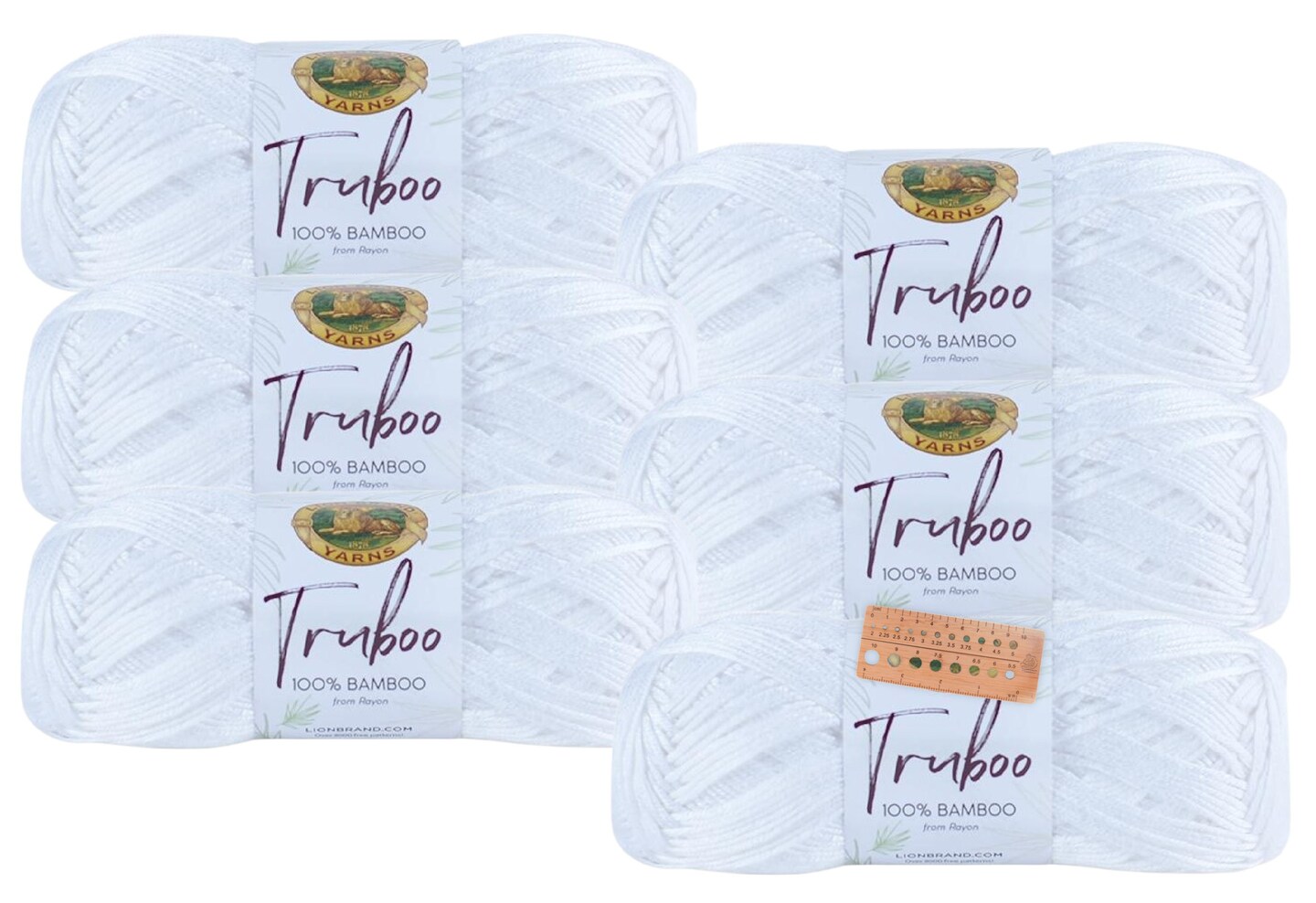 Lion Brand Yarn - Truboo - 6 Pack