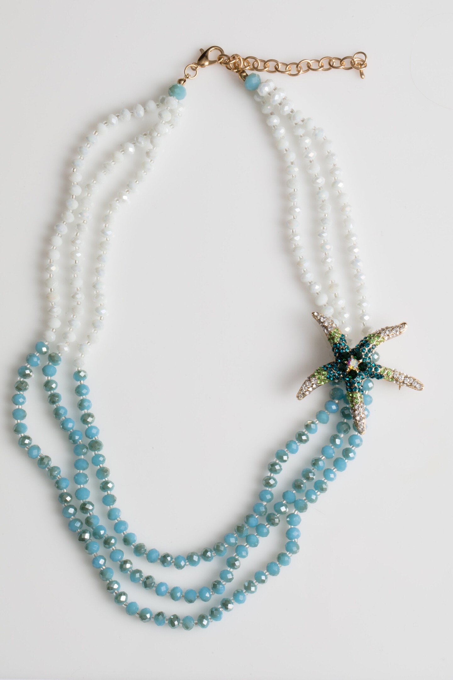 Ombr&#xE9; Jeweled Starfish Brooch